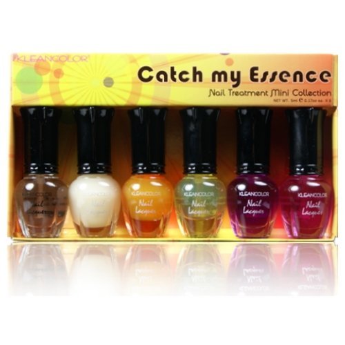 KLEANCOLOR Mini Nail Polish Set - Catch My Essence (6 Colors) | Long-Lasting Nail Lacquer with Nourishing Treatment | Perfect for Manicures, Pedicures & Nail Art | Salon-Quality at Home