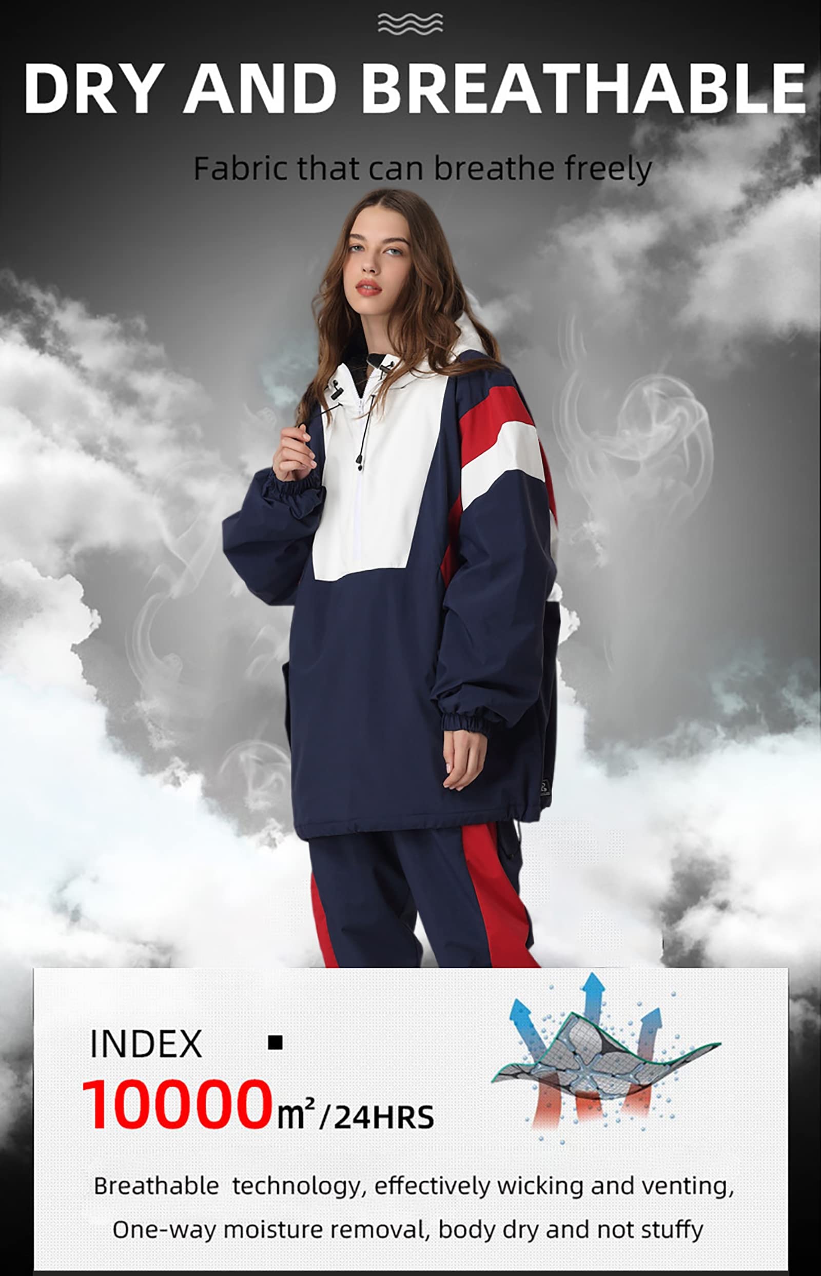 Women's Waterproof Ski Suit Set - Insulated Snowboarding Jacket & Pants with Hood for Cold Weather - Perfect for Skiing, Snowboarding & Winter Outdoor Activities