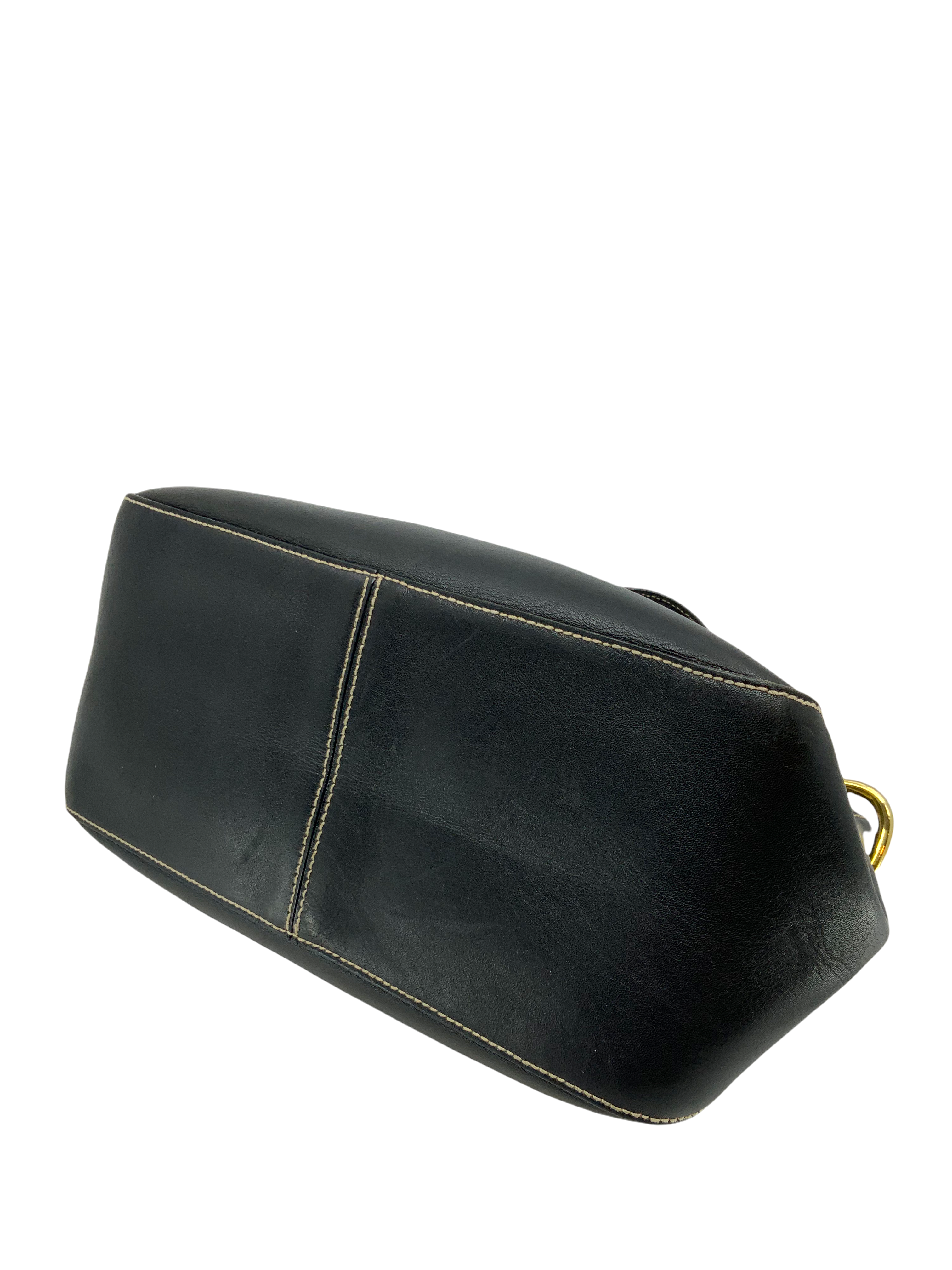 Prada Logo Embossed Leather Chain Link Shoulder Bag for Women | Luxury Designer Handbag | Perfect for Work, Evening Events & Everyday Use