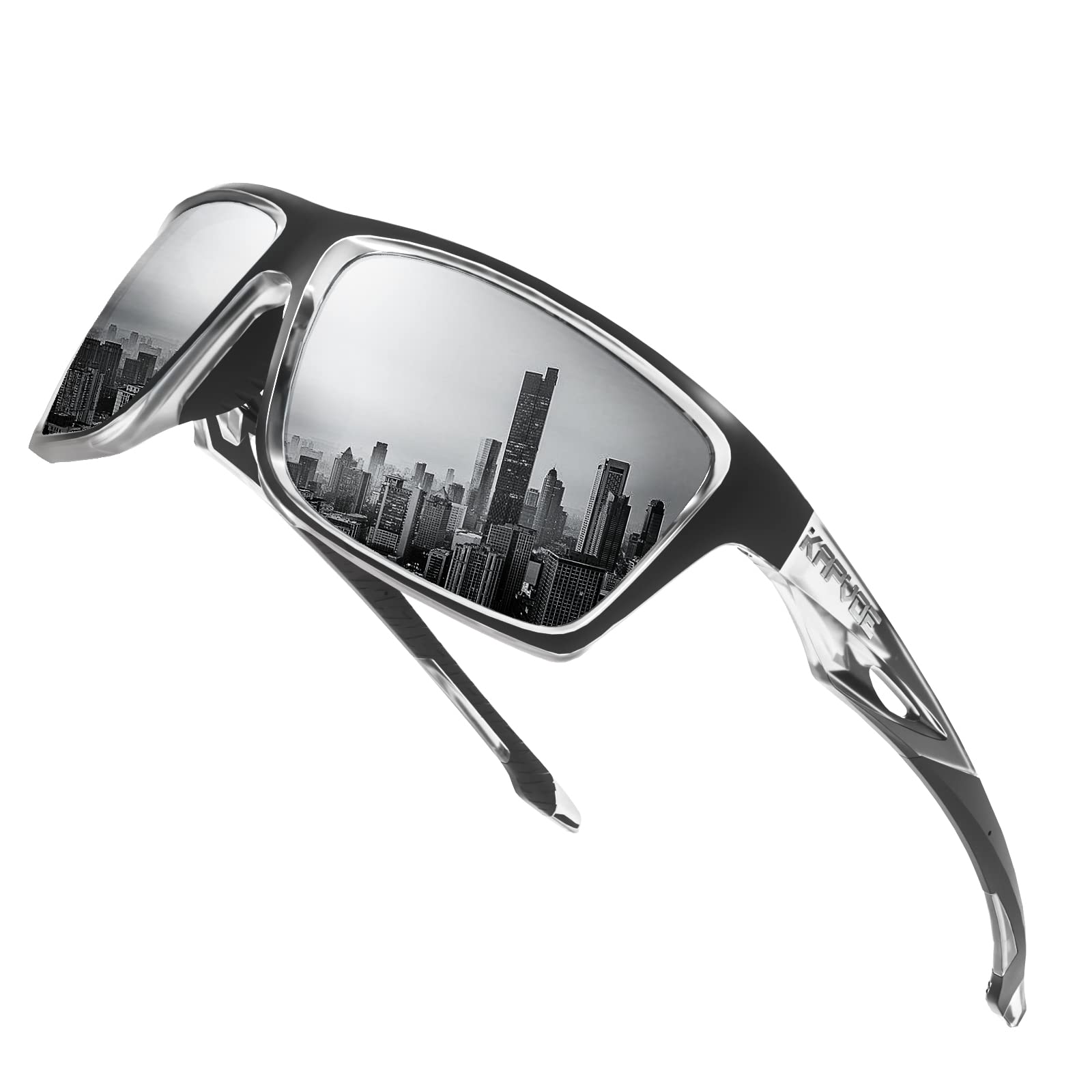 KAPVOE Polarized Sports Sunglasses for Men & Women - UV Protection, Anti-Glare for Running, Cycling, Driving, Fishing & Golf - Perfect Outdoor Activewear Accessories