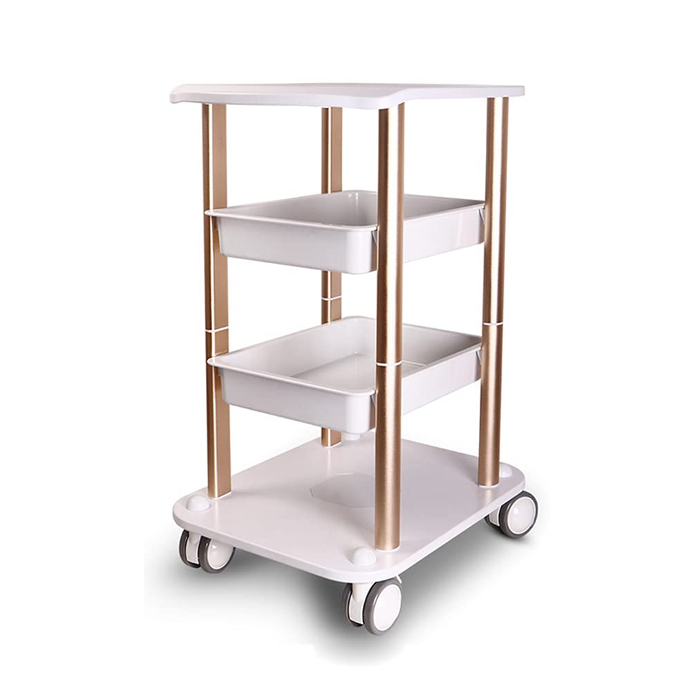 Professional Mobile Beauty Equipment Cart with Wheels - Multi-Functional Salon & Spa Trolley Stand - Style 6 | Perfect for Salon Organization, Spa Treatments & Mobile Beauty Services