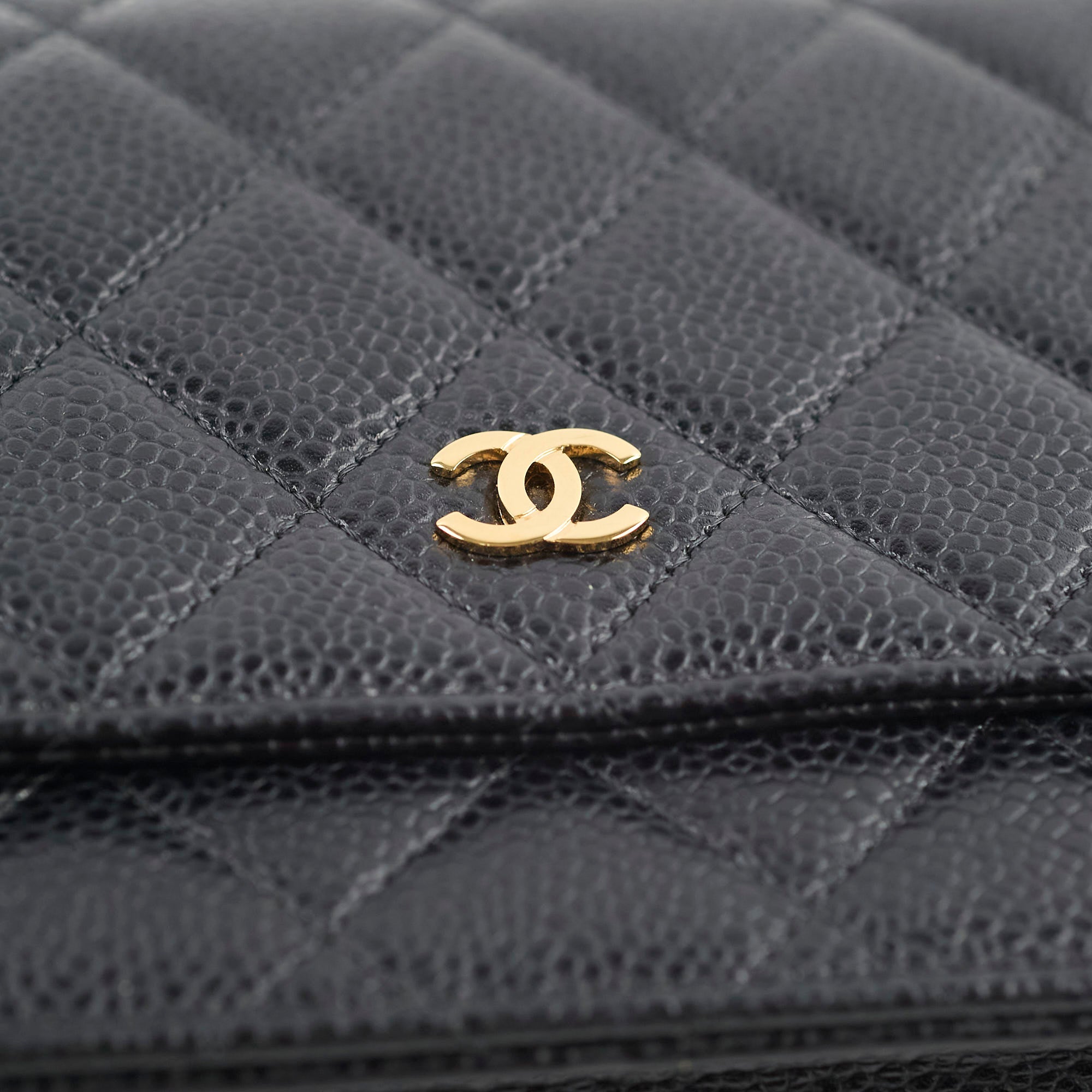 Chanel Caviar Quilted Wallet on Chain WOC Crossbody Bag in Black | Luxury Designer Handbag for Women | Perfect for Evening Out, Parties & Special Occasions