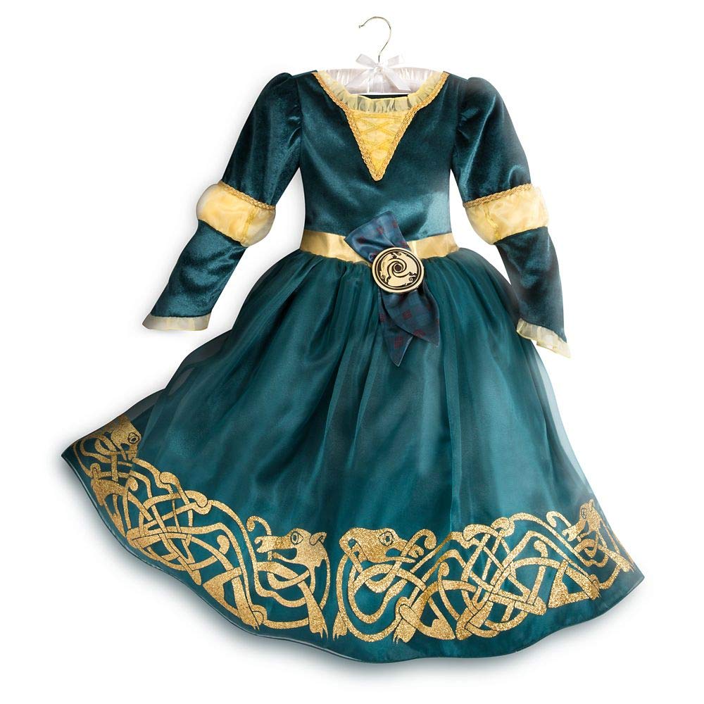 Disney Brave Merida Costume for Girls - Kids Princess Dress Halloween Cosplay Outfit for Parties & Dress-Up Play