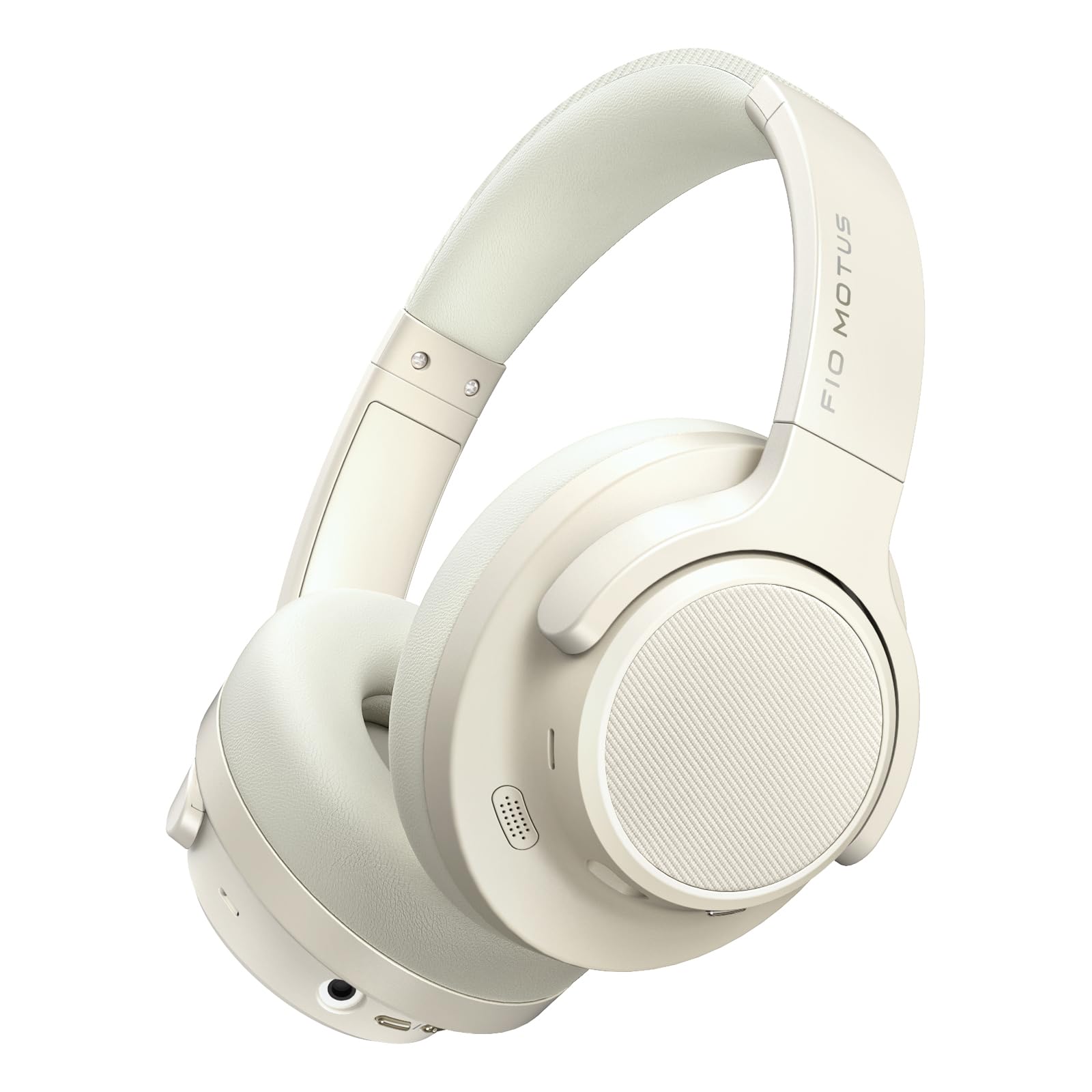 FIO MOTUS Wireless Noise Cancelling Over-Ear Bluetooth Headphones - 130H Battery Life, Hi-Res Audio, Spatial Sound, Custom EQ App - Perfect for Travel, Home Office & Gaming