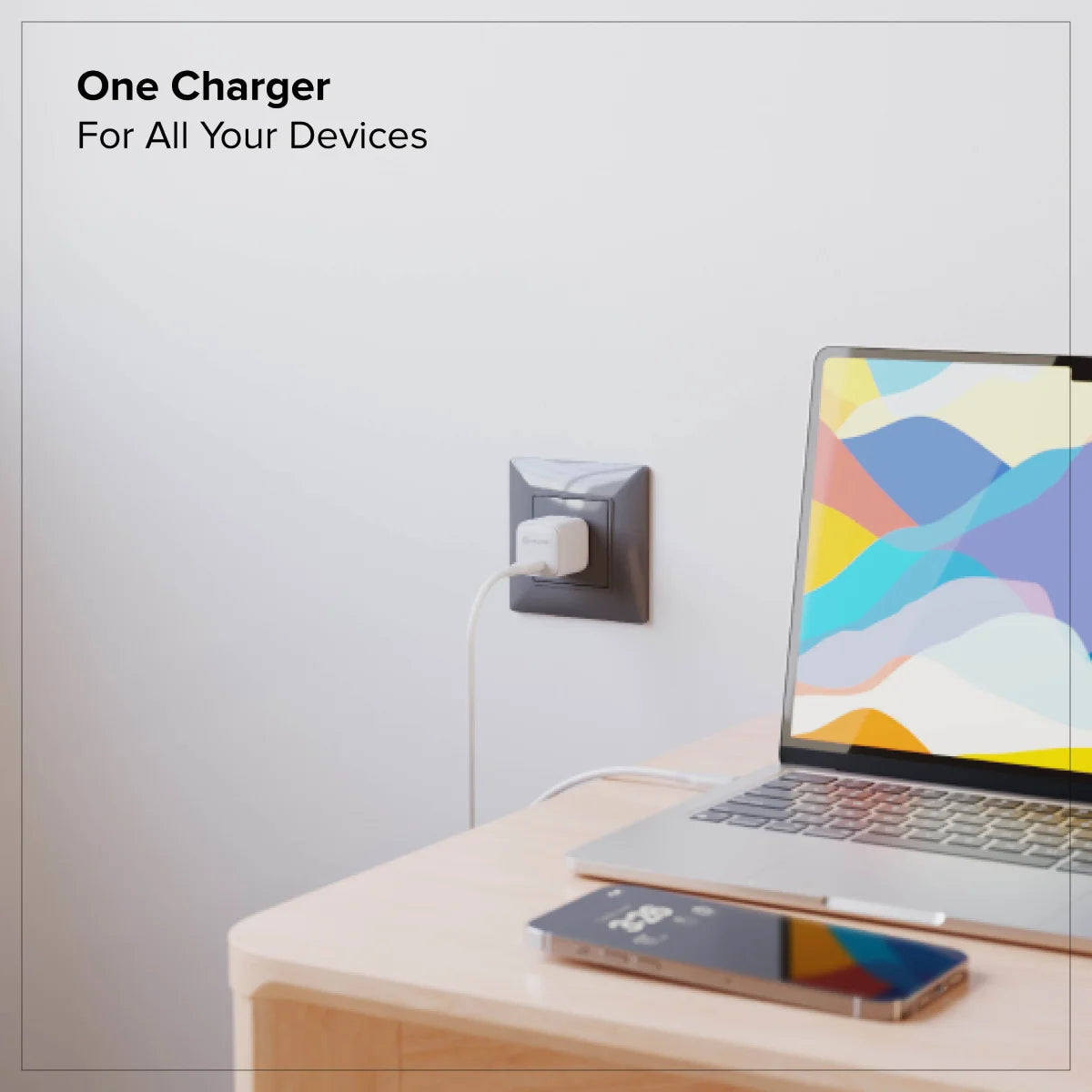 30W Fast Charger GaN Mini USB-C Wall Charger - Compact & Powerful for iPhone, Android, MacBook, Travel & Home Use