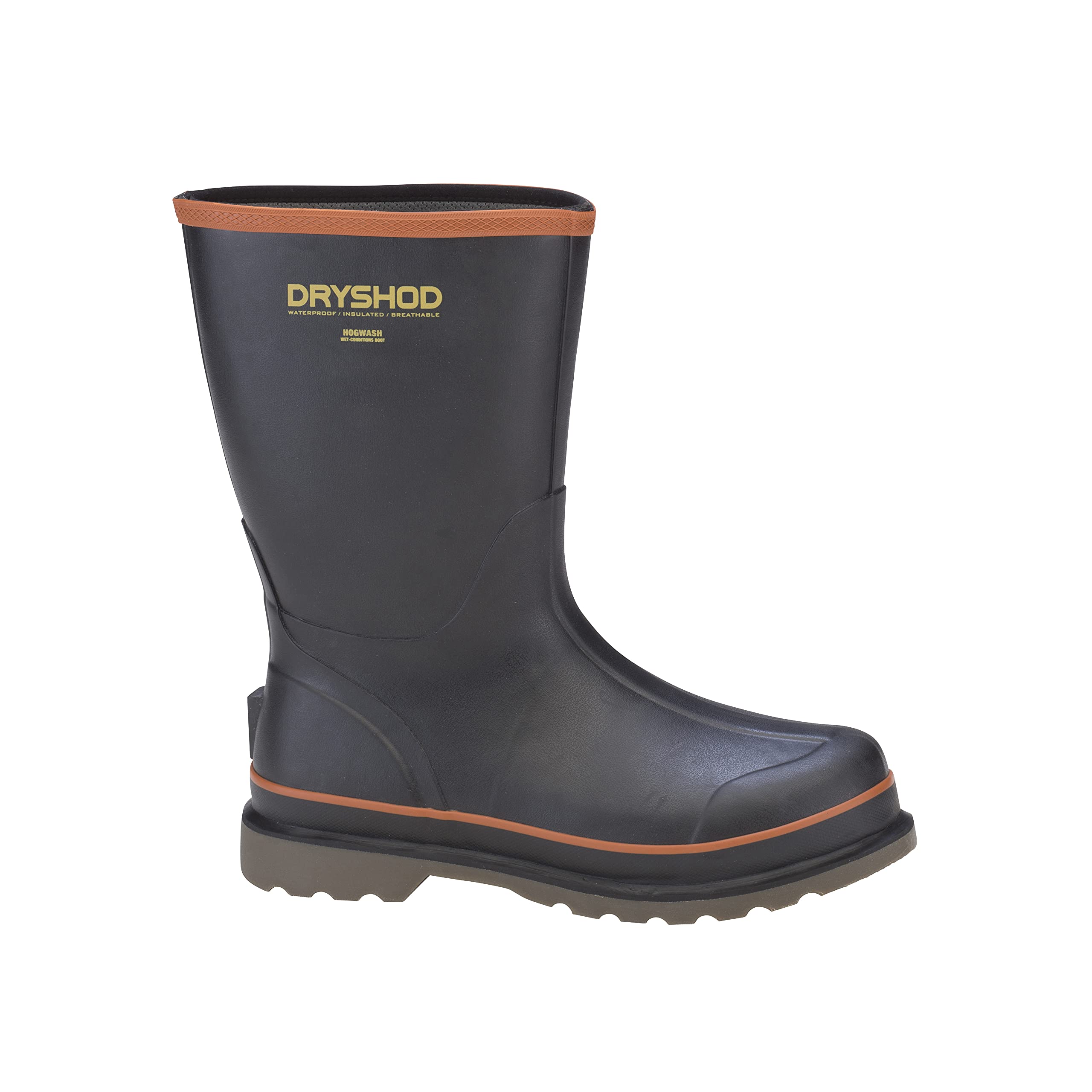 Dryshod Men's Hogwash Waterproof Work Boots - Slip Resistant, Insulated for Winter - Ideal for Construction, Farming & Outdoor Activities