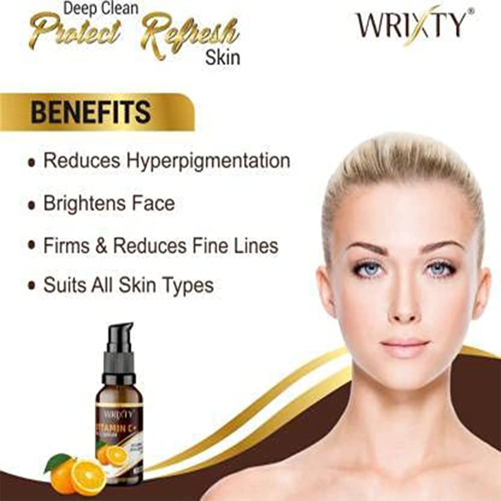 Vitamin C Serum for Dark Spots & Pigmentation - Brightening, Anti-Aging Face Treatment for All Skin Types (30ml) | Daily Skincare Routine, Night Repair, Glowing Complexion
