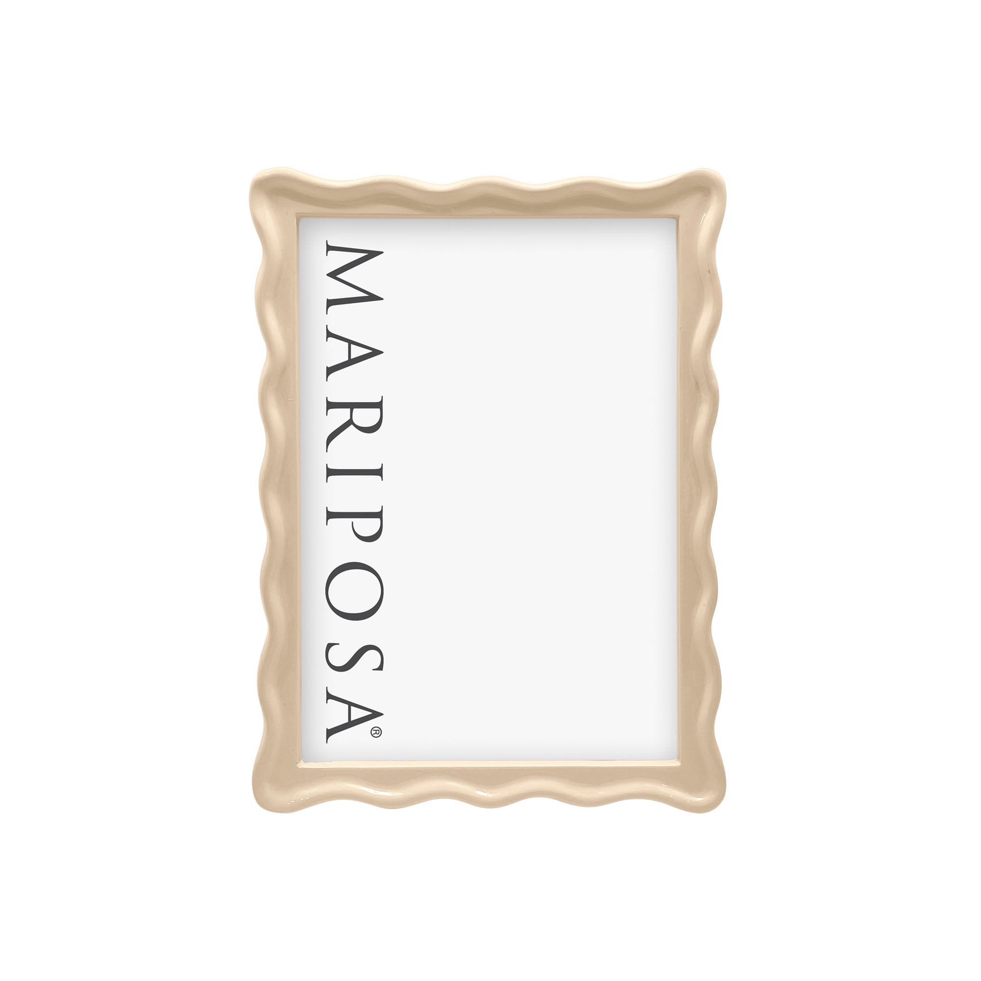 5x7 Wavy Sand Photo Frame - Elegant Wooden Picture Frame for Wall Display, Home Decor, and Gift Giving