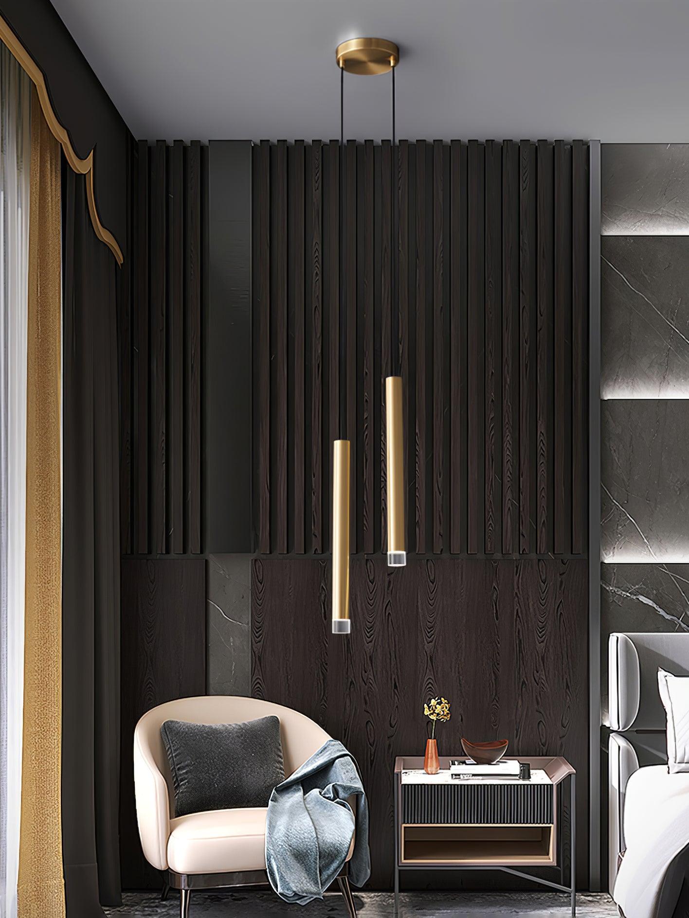 Elegant Hanging Pendant Lamp with LED Candle Lights - Perfect for Bedroom, Living Room, and Dining Room Decor