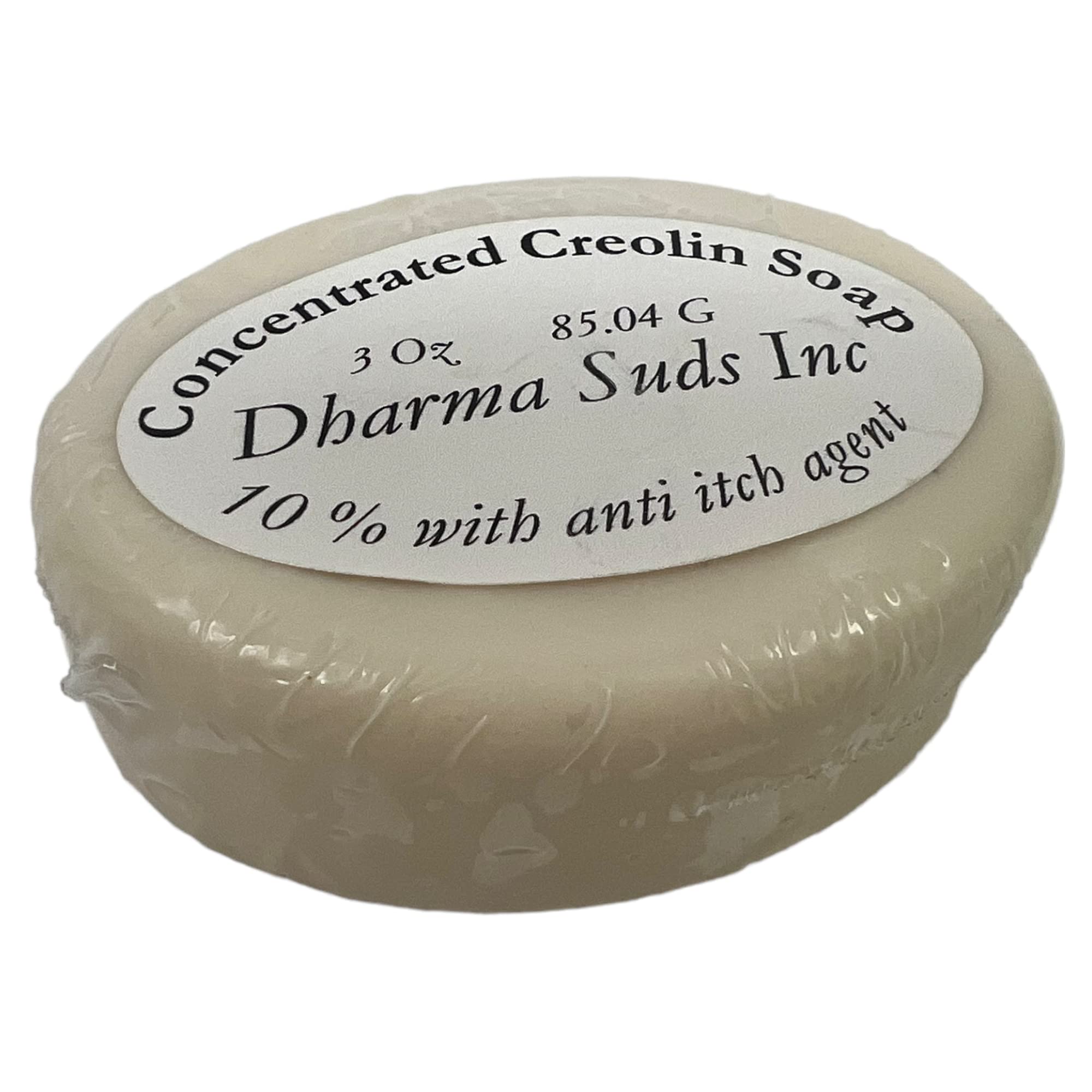 10% Concentrated Creolin Soap with Shea Butter & Anti-Itch Formula - 3oz Oval Bar for Eczema, Psoriasis & Skin Irritation Relief