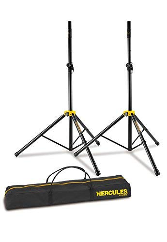Hercules Speaker Stand Pack - Heavy Duty Adjustable PA Speaker Stands for DJs, Bands & Live Sound - Perfect for Concerts, Events & Home Studios