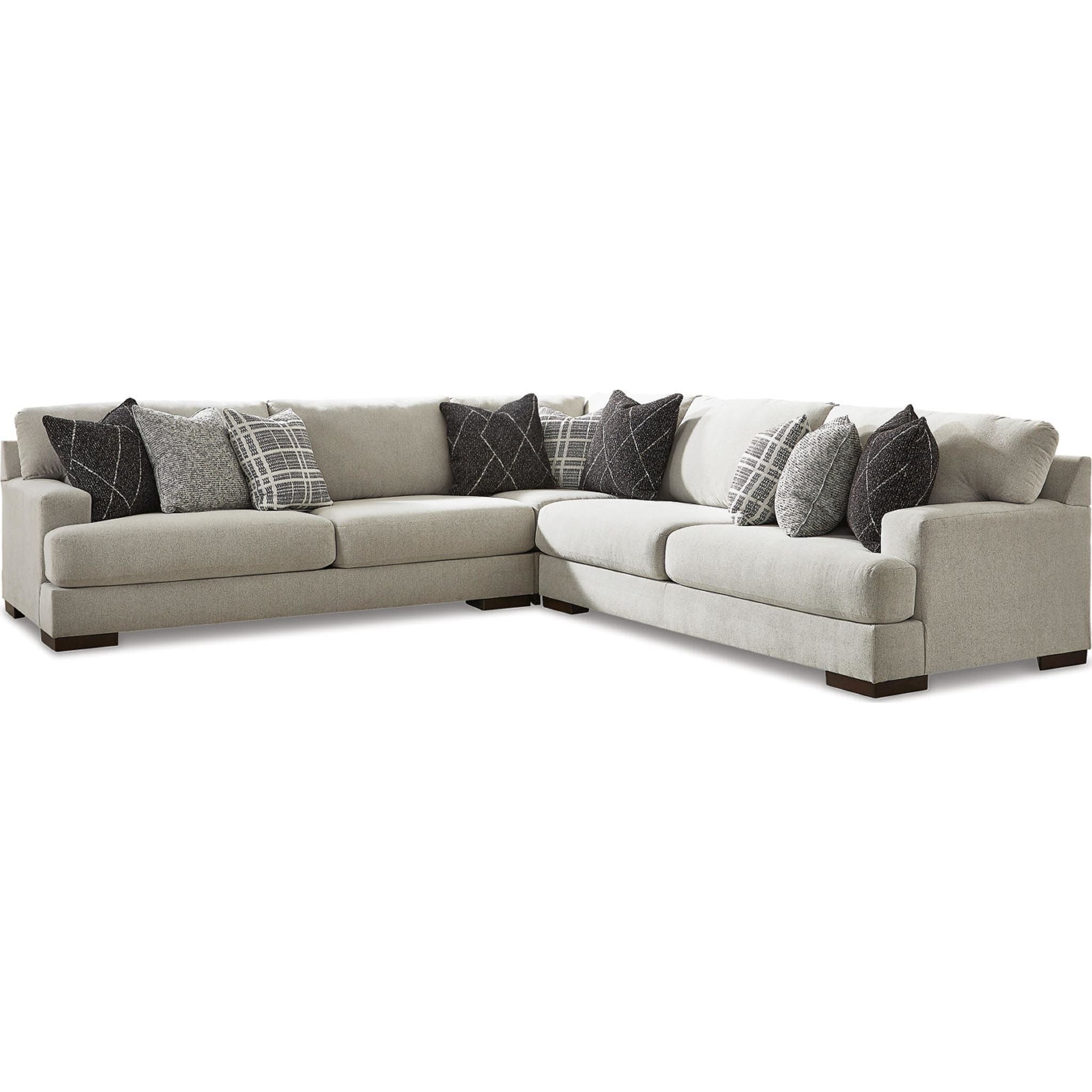 Artsie 3-Piece Modular Sectional Sofa Set - Modern L-Shaped Couch with Chaise Lounge for Living Room, Family Room & Apartment Decor