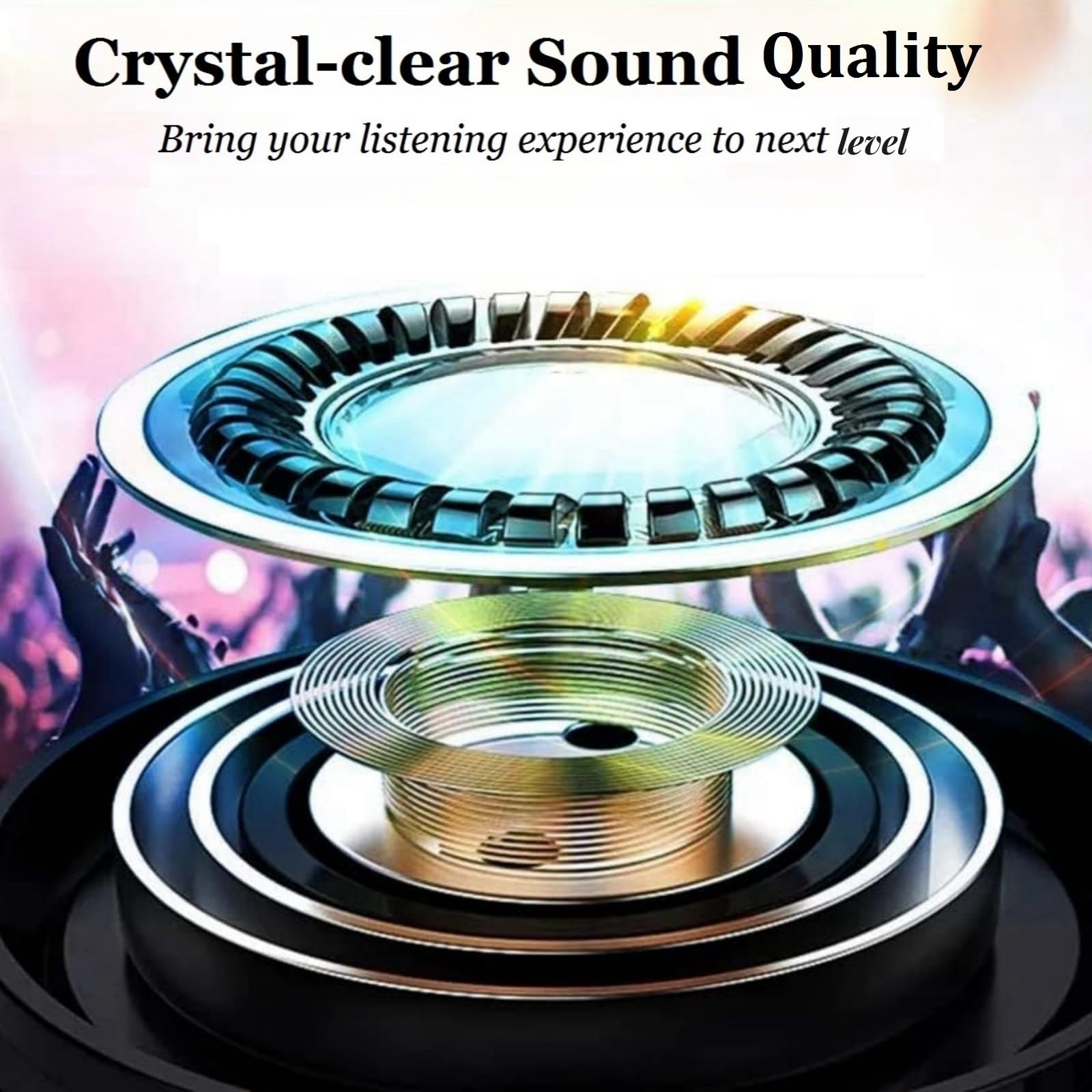 Premium HiFi Stereo Wireless Bluetooth Headphones with FM Radio - Over-Ear Noise Cancelling Headset for Adults & Seniors, Deep Bass Lightweight Design for Phone, PC, TV - Perfect for Home Entertainment, Travel & Relaxation