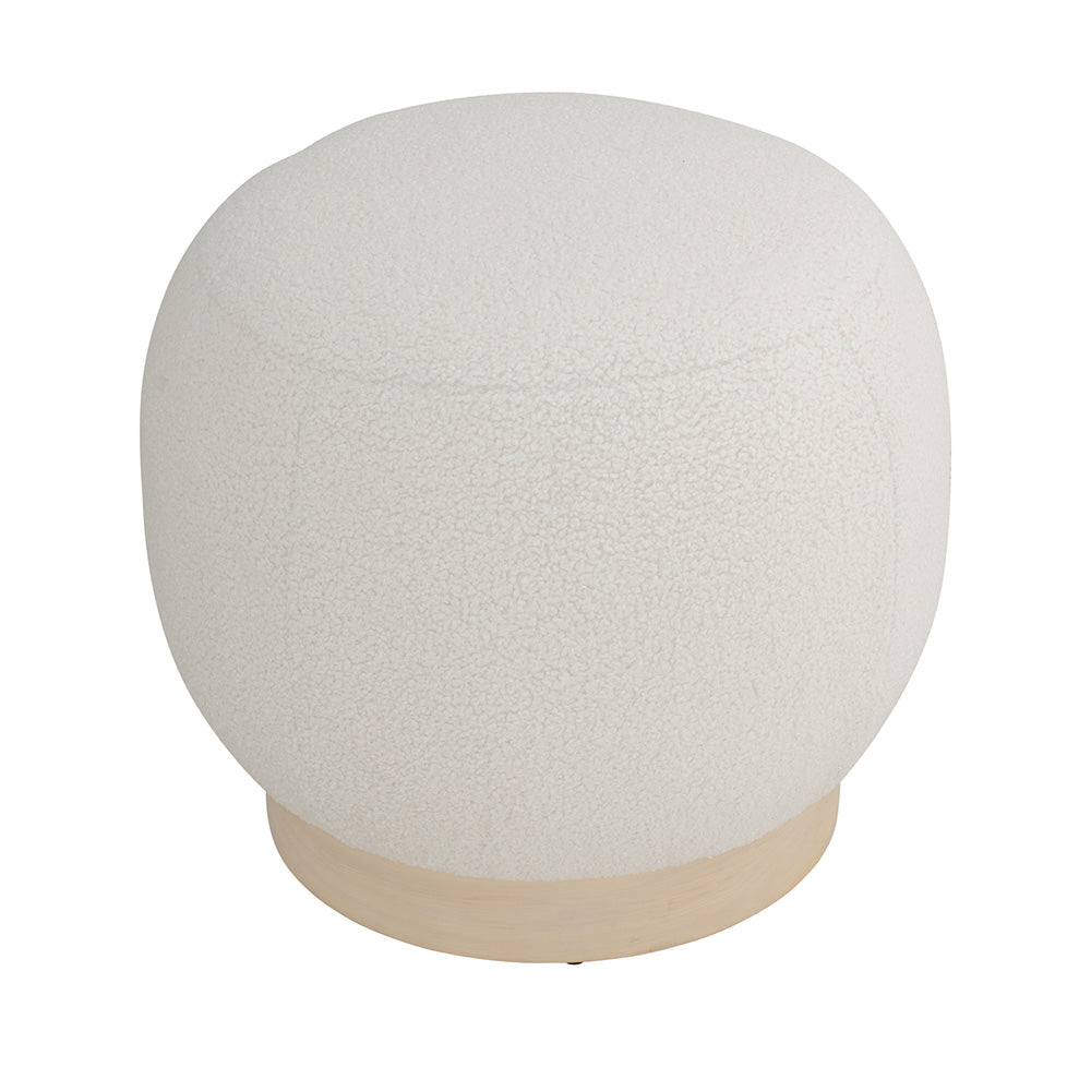 STELIA Ottoman 51cm Storage Bench - Off White Faux Leather Footrest Stool for Living Room, Bedroom & Entryway - Multi-Functional Seating & Home Decor
