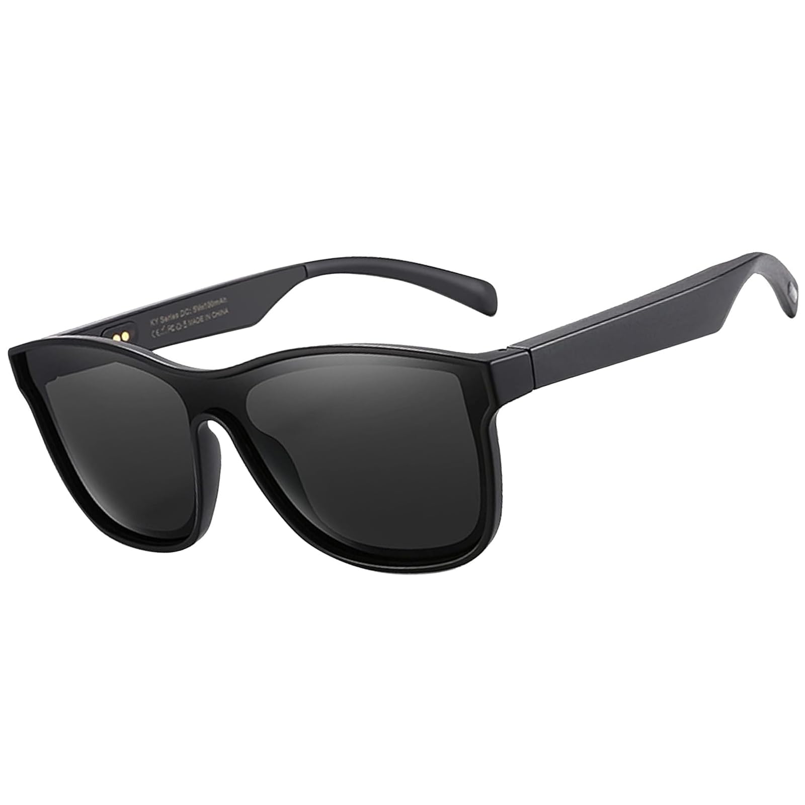 Bluetooth Smart Glasses for Men & Women - Polarized Sunglasses with Built-in Speakers, Touch & Voice Control - Perfect for Driving, Running & Outdoor Activities