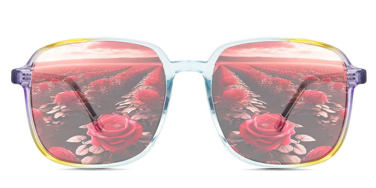 Roryfly Men's Prescription Tinted Glasses - UV Protection & Blue Light Blocking for Driving, Reading & Outdoor Activities