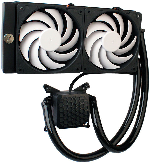 Swiftech H220 AIO Kit - Dual 120mm All-in-One CPU Liquid Cooler for High-Performance Gaming PCs & Overclocking Systems - Perfect for PC Builders & Enthusiasts