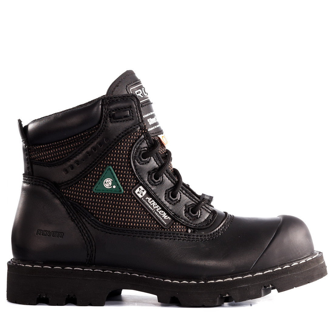 Royer Men's 6-Inch Composite Toe Safety Work Boots - Size 10, Model 8400 - Durable & Lightweight for Construction, Warehouse & Industrial Work