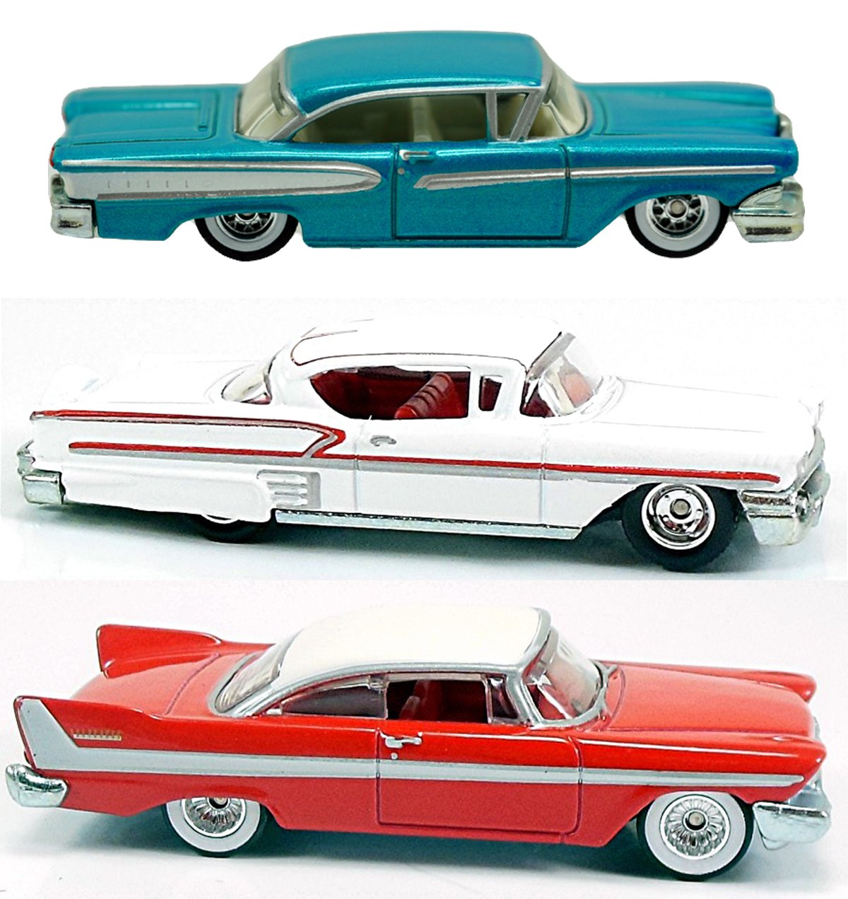 Hot Wheels Christine 2015 & American Graffiti Die-Cast Car Set - 1:64 Scale Chevy Impala & Ford Edsel Replicas | Collectible Movie Vehicles for Display & Play | Perfect for Car Enthusiasts & Retro Entertainment Fans