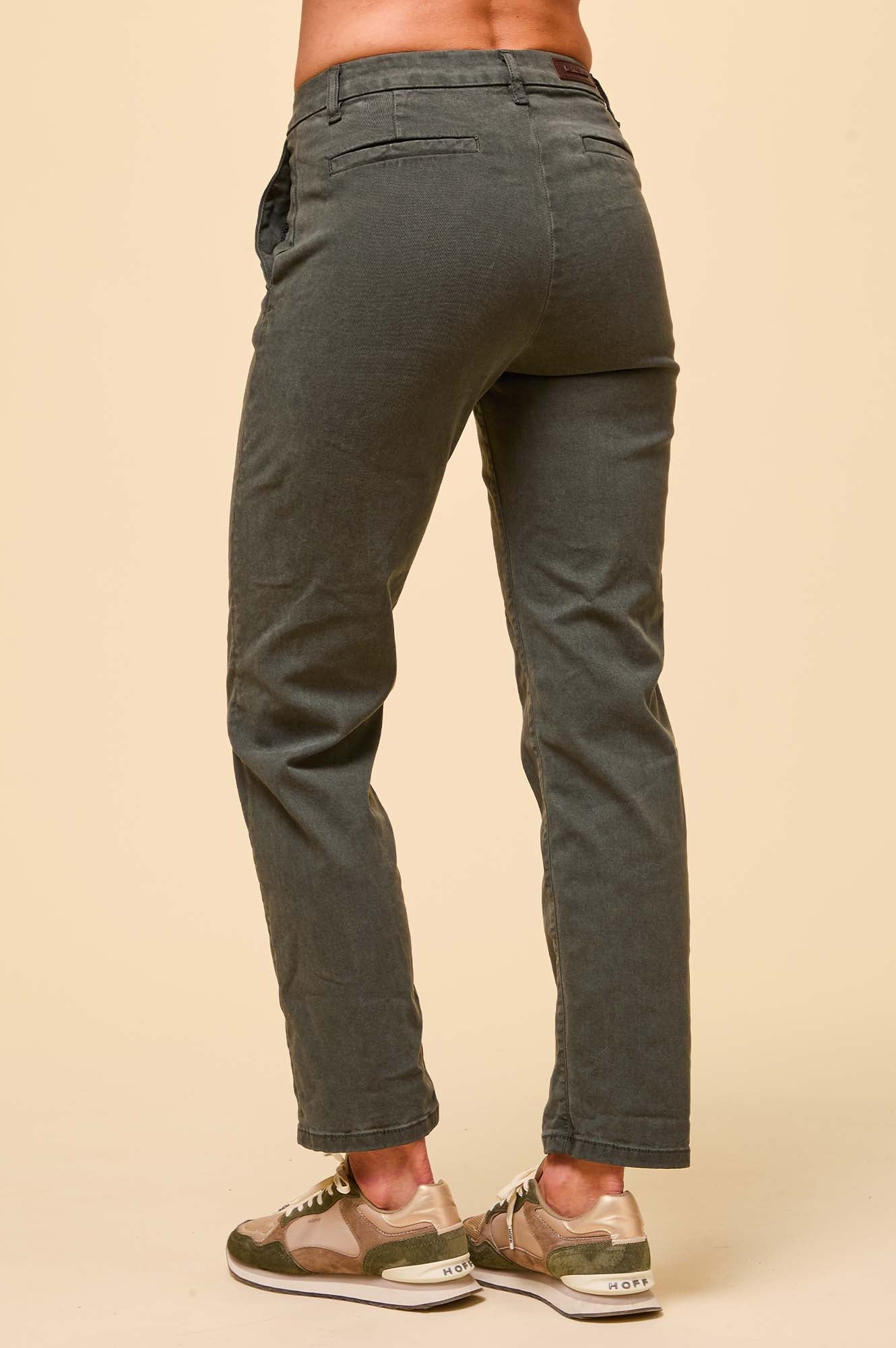 Abie Denim Jeans for Women - High Waisted Skinny Jeans in Jungle Green | Comfortable Stretch Denim Pants for Casual Wear & Night Out