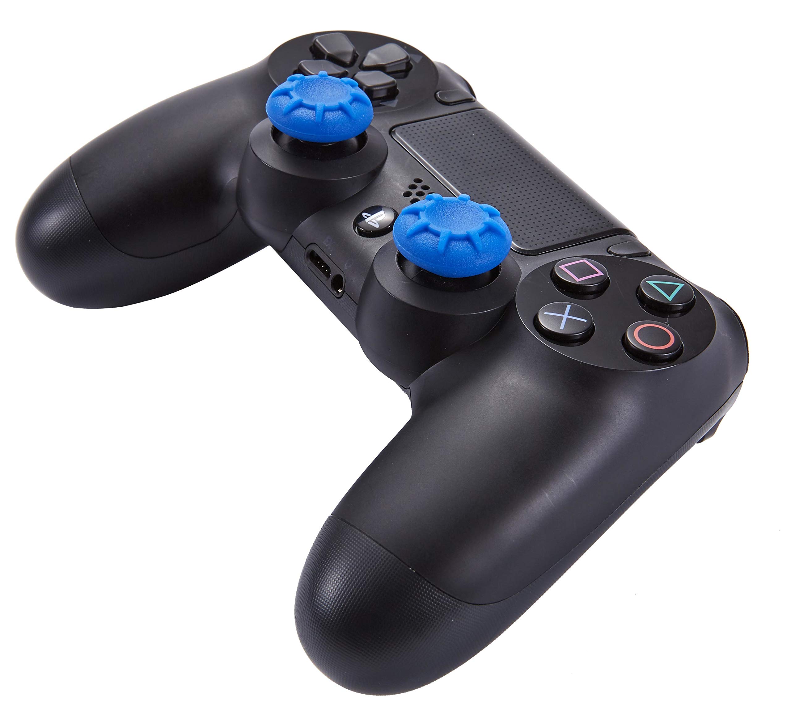 PS4 Controller Thumb Stick Caps - 4 Pack Protective Silicone Cover for Sony PlayStation 4 Joystick Grips (Black) - Improve Grip & Prevent Wear for Gaming Enthusiasts