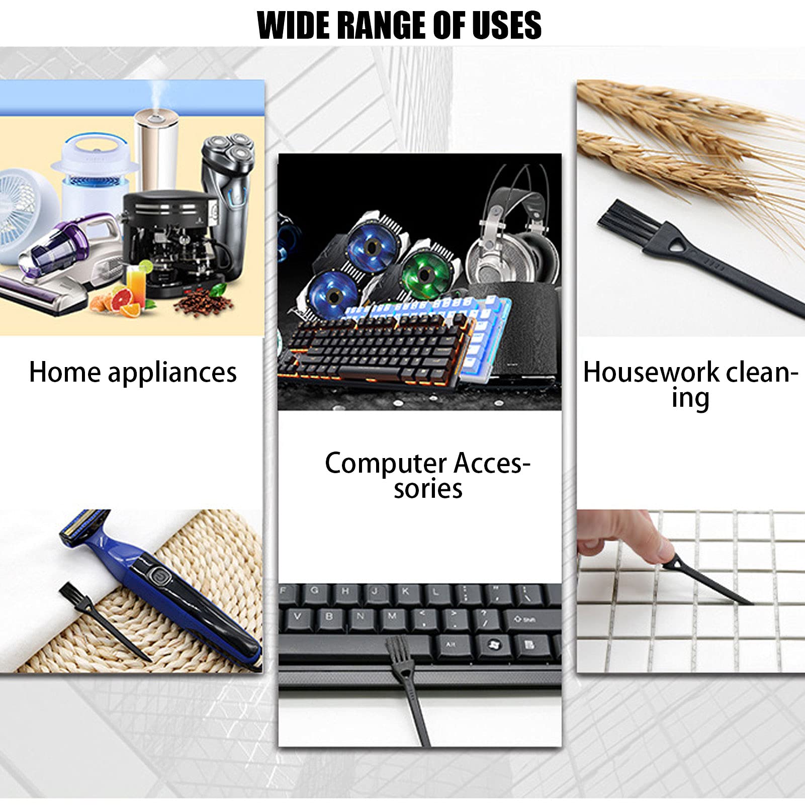 Ubersweet® Electric Shaver Cleaning Brushes - Quick & Efficient Hair Removal Tool Cleaner for Philips, Braun & More | Perfect for Home & Travel Grooming Kits