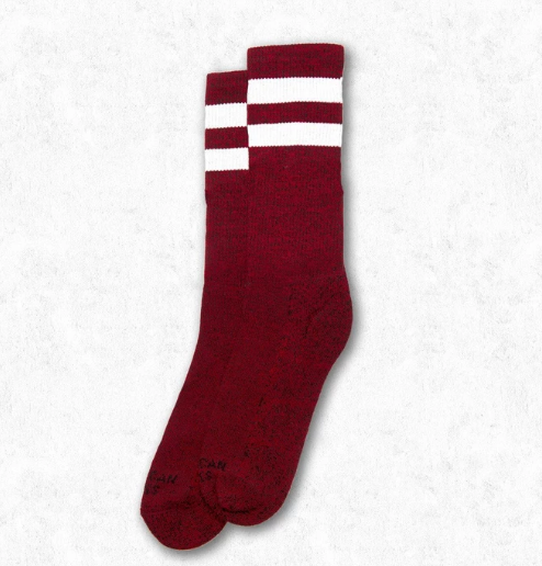 American Flag Socks - Red White Blue Patriotic Mid Calf Socks for Men & Women - Perfect for 4th of July, Veterans Day & Sports Events
