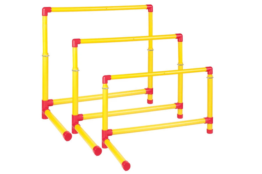 Warrior 12 36-Inch Adjustable Track & Field Hurdles Set for Sprint Training, Agility Drills, and School Sports Practice