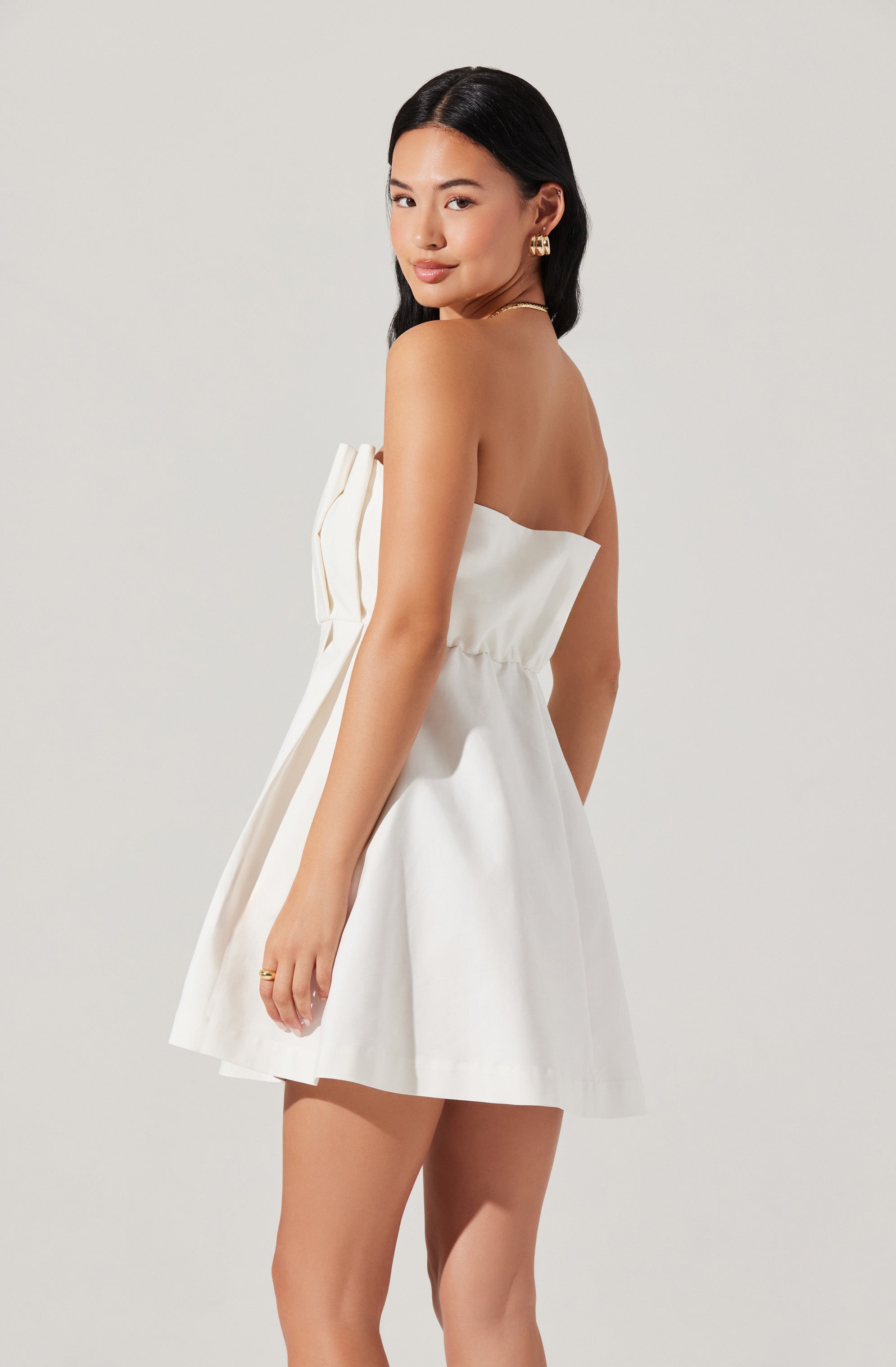 Clemira Pleated Mini Dress for Women - Flowy A-Line Skater Dress with Ruffles, Perfect for Parties, Dates & Summer Outfits