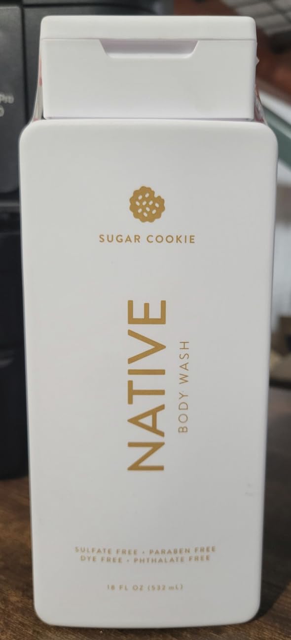 Native Sugar Cookie Scented Body Wash - 18 Fl Oz | Moisturizing & Luxurious Shower Gel for Dry Skin | Perfect for Gifts & Relaxing Bath Time