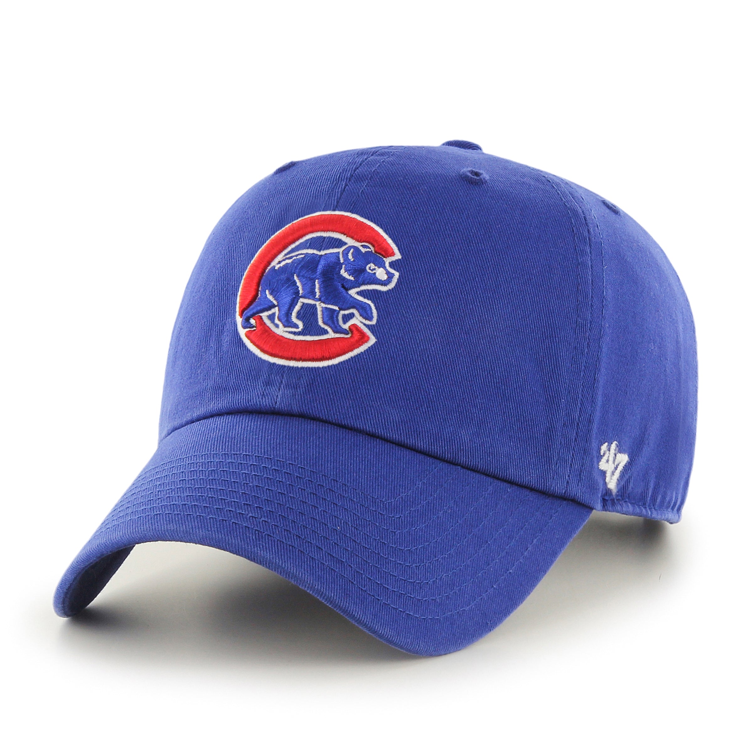 47 Brand Chicago Cubs Cleanup Adjustable Strapback Hat - Royal Blue Baseball Cap for Men & Women - Perfect for Games, Outdoor Activities & Casual Wear