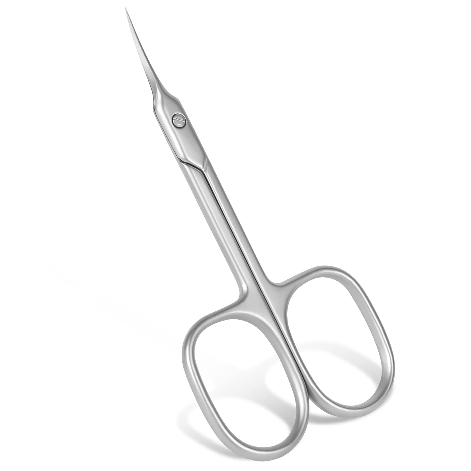 Professional Stainless Steel Cuticle & Manicure Scissors Kit - Sharp Curved Nail, Eyebrow, Mustache & Grooming Scissors for Dry Skin Care - Perfect for Home Salon, Travel & Professional Nail Grooming