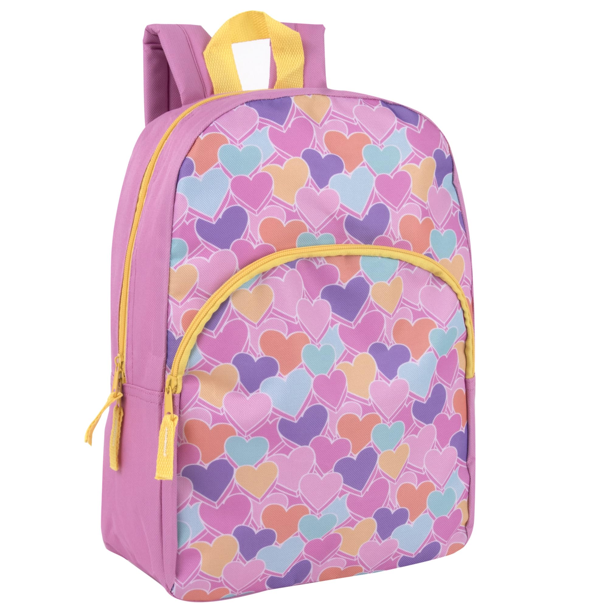 15 Inch Kids Backpack for Boys & Girls - Lightweight School Backpack with Padded Straps for Preschool, Kindergarten & Elementary Students | Sweet Candy Hearts Design | Perfect for School, Travel & Daily Use
