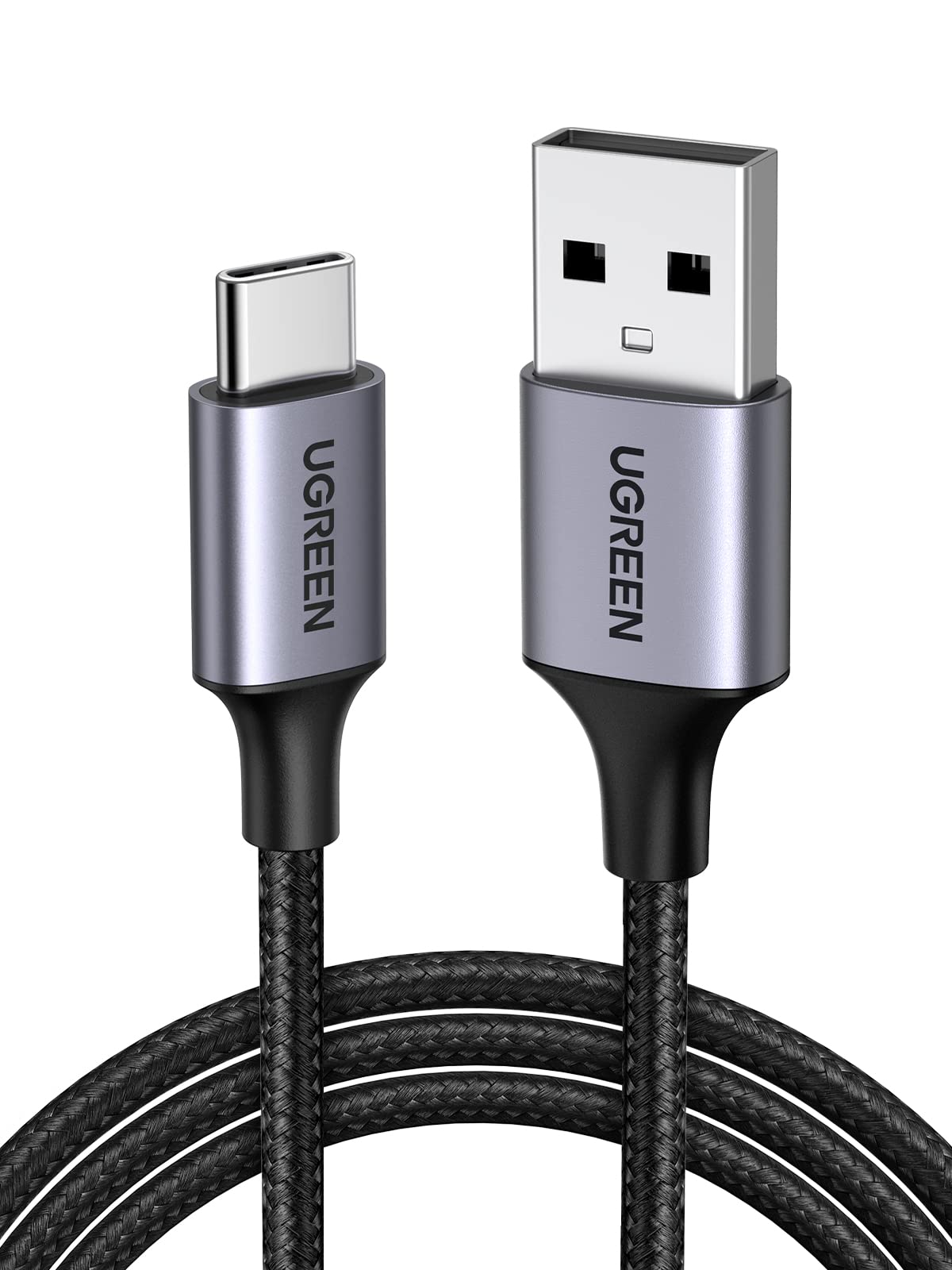 UGREEN USB C Cable 3A Fast Charging, Nylon Braided USB C Charger Cable for iPhone 16/15 Pro Max, Galaxy S24/S23 Ultra, Redmi Note 13 Pro, PS5 Controller (1M) - Durable & Fast Charging for Phones, Tablets, Gaming Devices