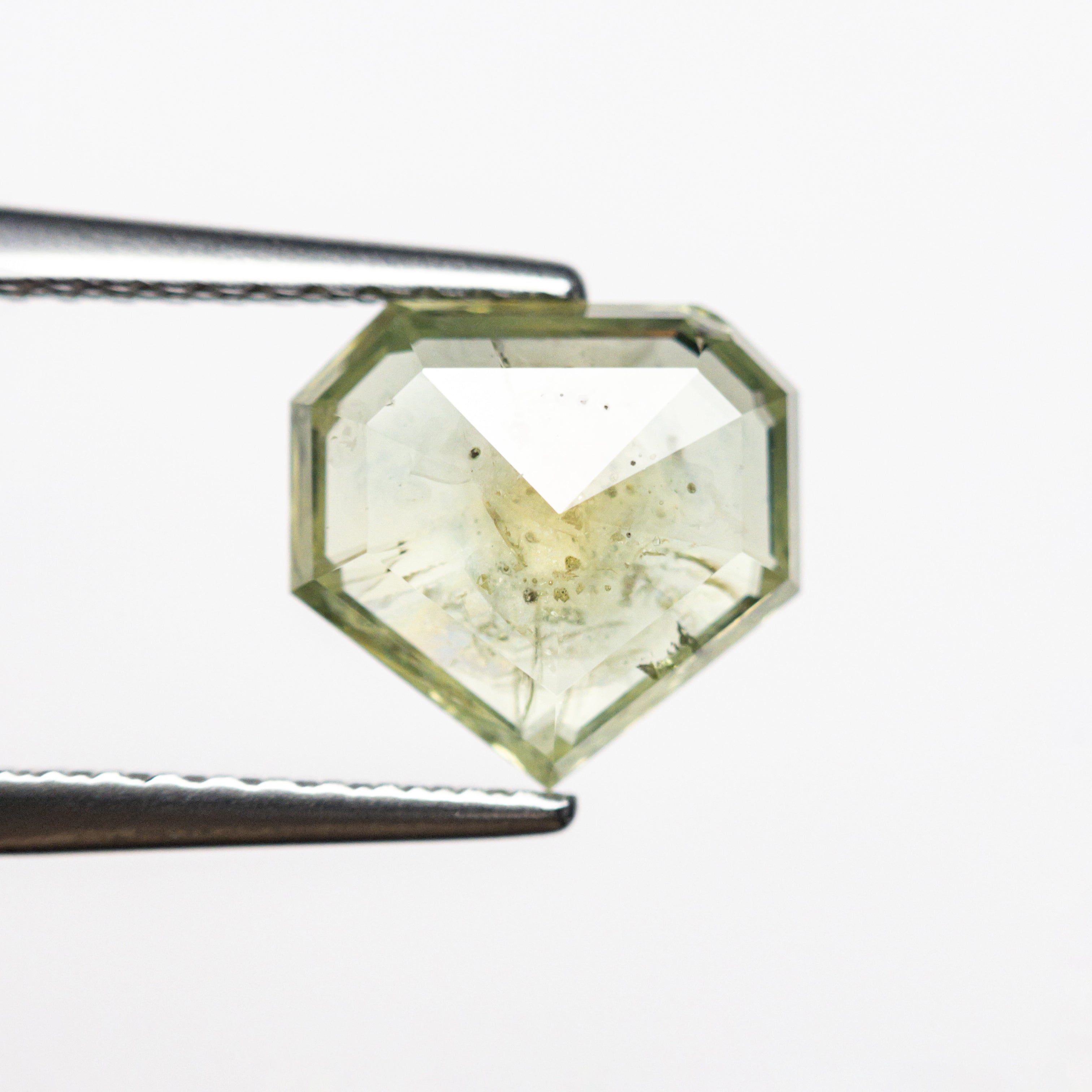 1.96ct Natural Shield Rose Cut Sapphire - 7.99x7.59x3.06mm Loose Gemstone for Jewelry Making, Engagement Rings & Unique Gifts
