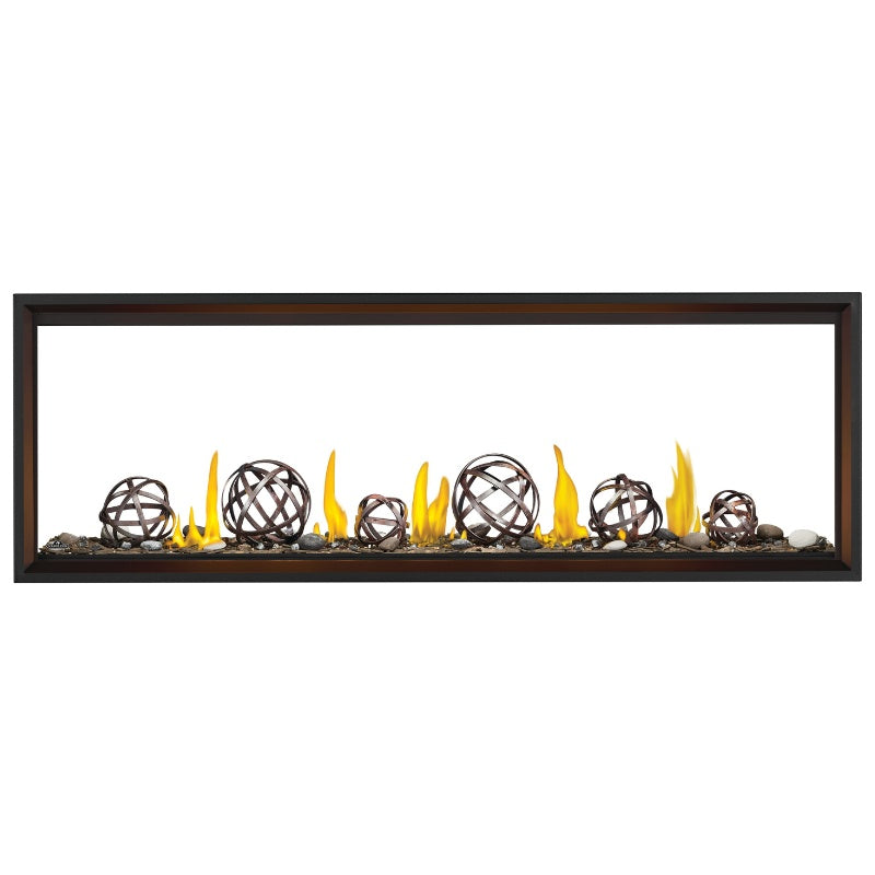 Napoleon TLV74N2 Tall Vector 74 See-Through Linear Direct Vent Gas Fireplace - Modern Heating for Living Rooms & Patios