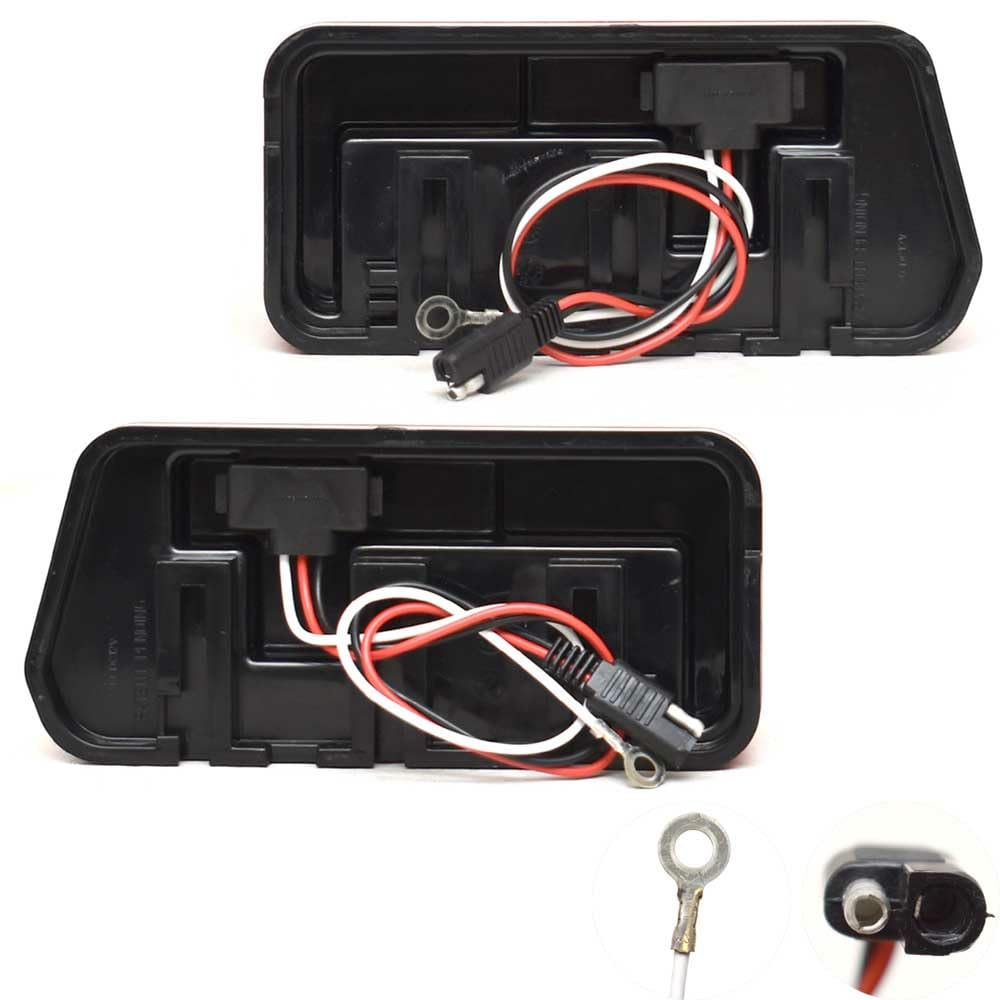 Wesbar 281595 Submersible LED Boat Trailer Tail Lights Set - Waterproof Marine Lighting for Trailers, Docks & Boating Safety