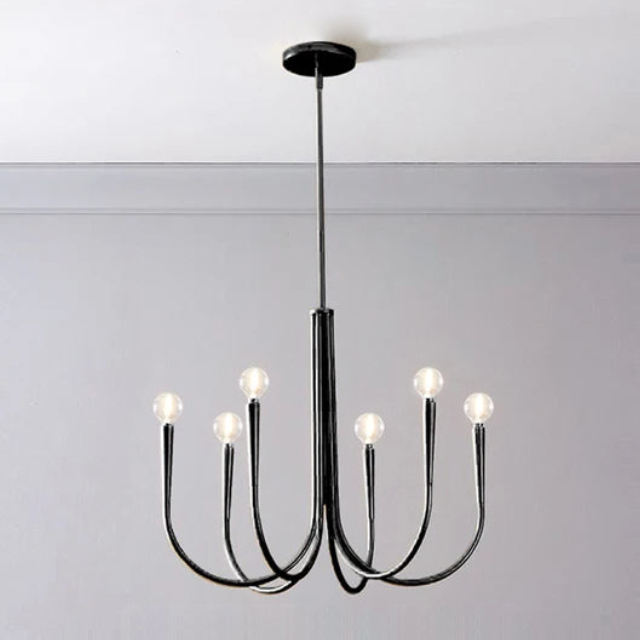Elegant Crystal Chandelier Lighting Fixture - Modern Ceiling Light for Dining Room, Bedroom & Living Room Decor