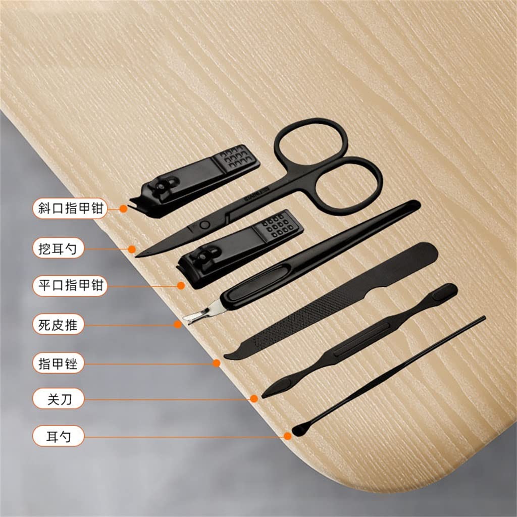 Premium MILEVO 7-Piece Nail Clipper Set for Manicure & Pedicure - Professional Nail Art Tools Kit with Stainless Steel Clippers (Color: A) - Perfect for Home, Salon & Travel Grooming Essentials