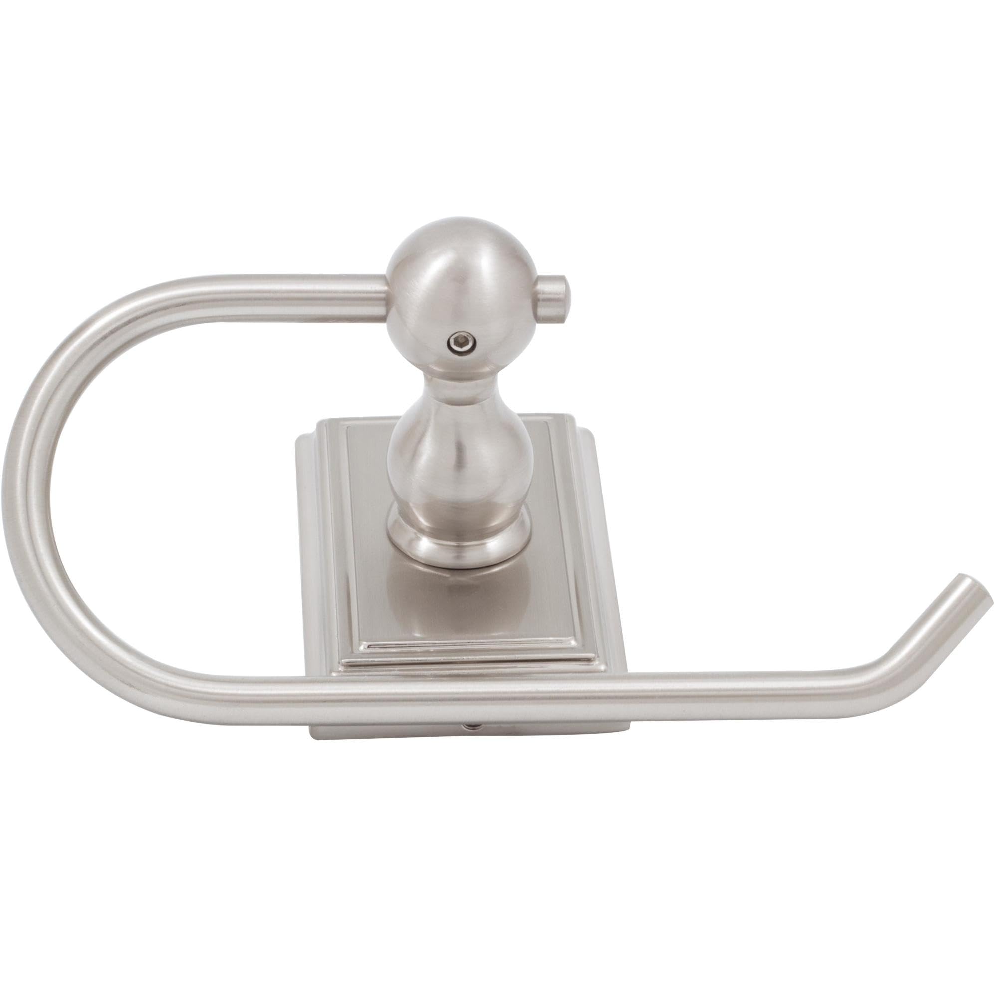 Stone Harbor Hardware Westwood European Paper Holder in Satin Nickel - Elegant Bathroom & Kitchen Towel Holder for Home Decor