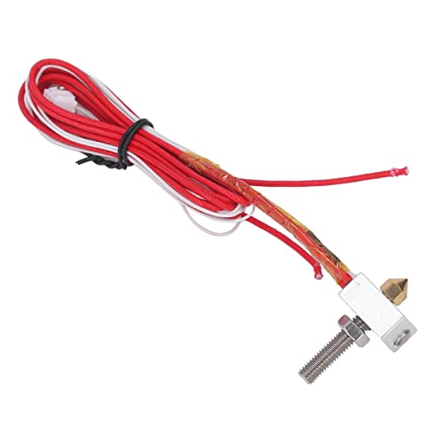 High Performance 0.4mm Hot End Extruder for 3D Printer - 12V 40W Heating Tube with Stable Temperature Control | Perfect for DIY 3D Printing, Prototyping & Maker Projects