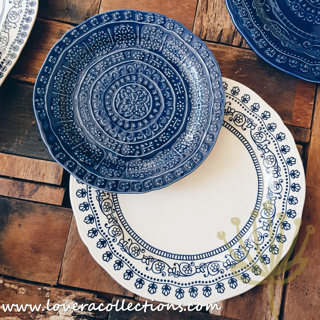 Adelaide Blue & White Dinnerware Set - Elegant Ceramic Plates, Bowls & Serving Dishes for Dining & Entertaining | Perfect for Dinner Parties, Family Meals & Special Occasions