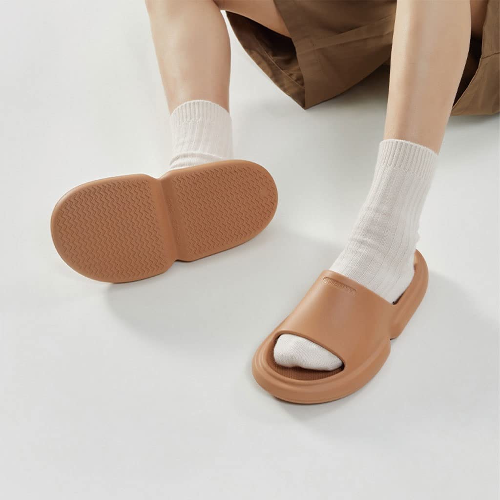 **Men's & Women's Non-Slip Indoor Slippers - Breathable Cloud Slides for Summer, Shower, Bathroom, Home - Lightweight Rubber Sole House Shoes for Comfort & Relaxation**