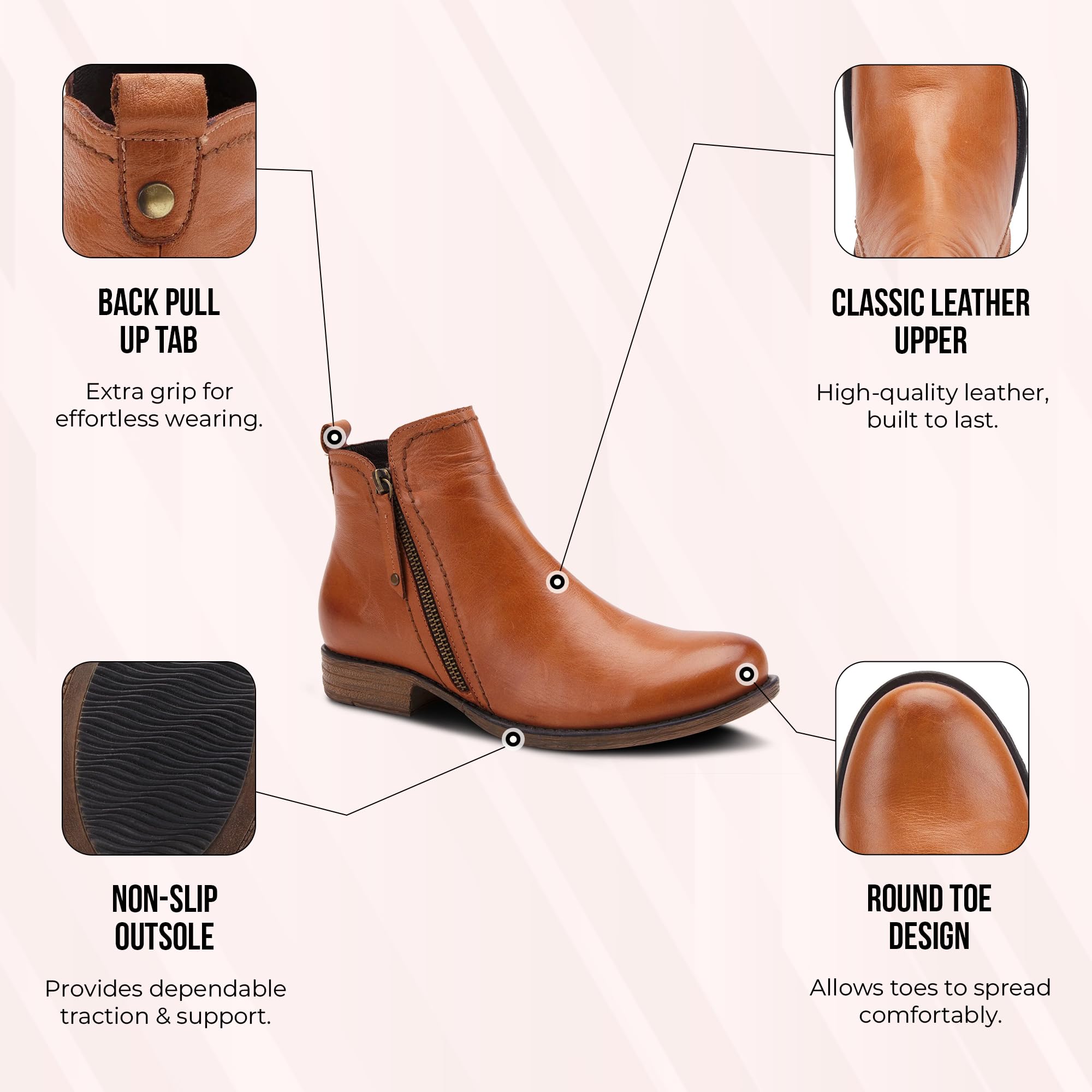 Spring Step Women's Oziel Chelsea Boot - Comfortable Slip-On Ankle Boots for Women | Waterproof & Stylish | Perfect for Work, Casual Outfits & Fall/Winter Fashion