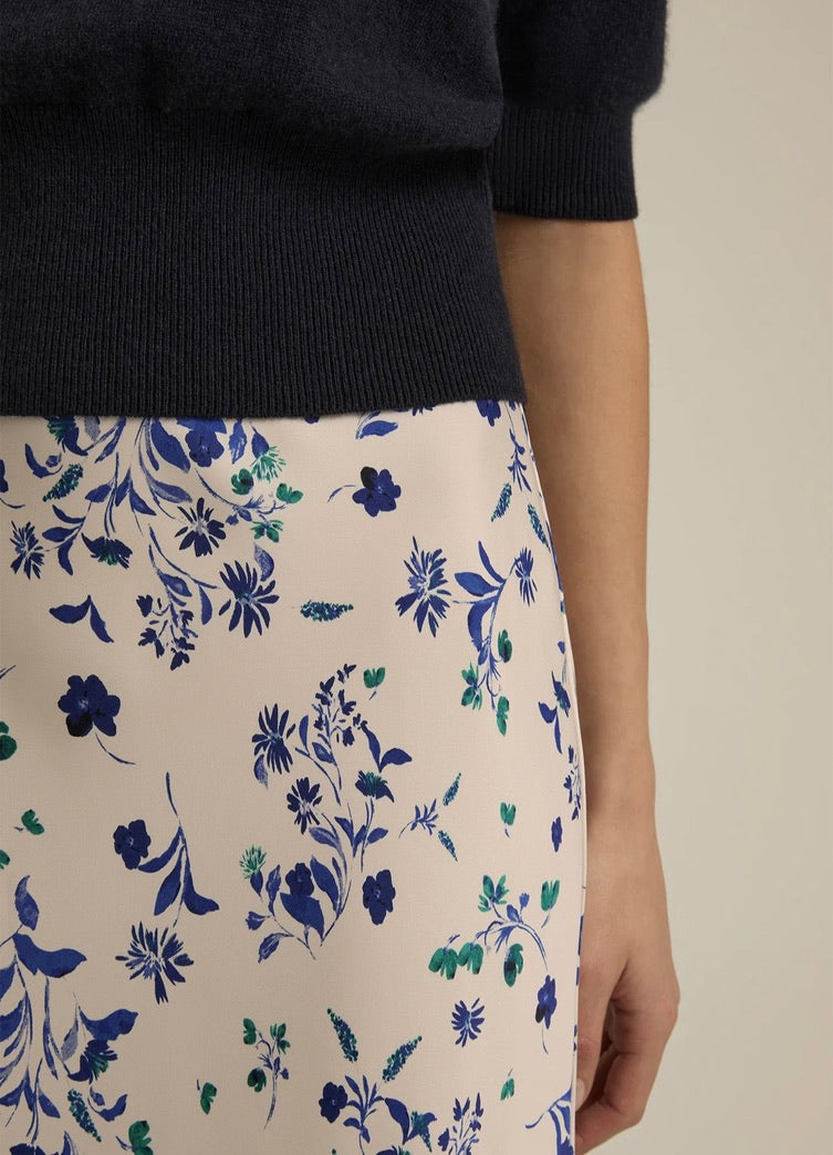 Elegant Ivory Skirt for Women | Comfortable & Stylish A-Line Midi Skirt | Perfect for Casual Outings, Office Wear & Special Occasions