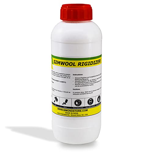 Simwool Rigidizer - High-Temperature Ceramic Fiber Blanket Coating (1 Quart) - Ideal for Kilns, Forges & Industrial Insulation