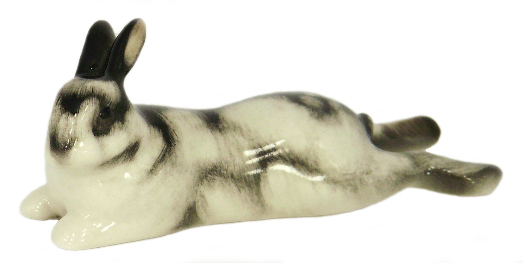 Easter Bunny Rabbit Lazy-Bones Lomonosov Porcelain Collectible Figurine - Handcrafted Easter Decor, Holiday Gift & Home Decoration for Spring Celebrations