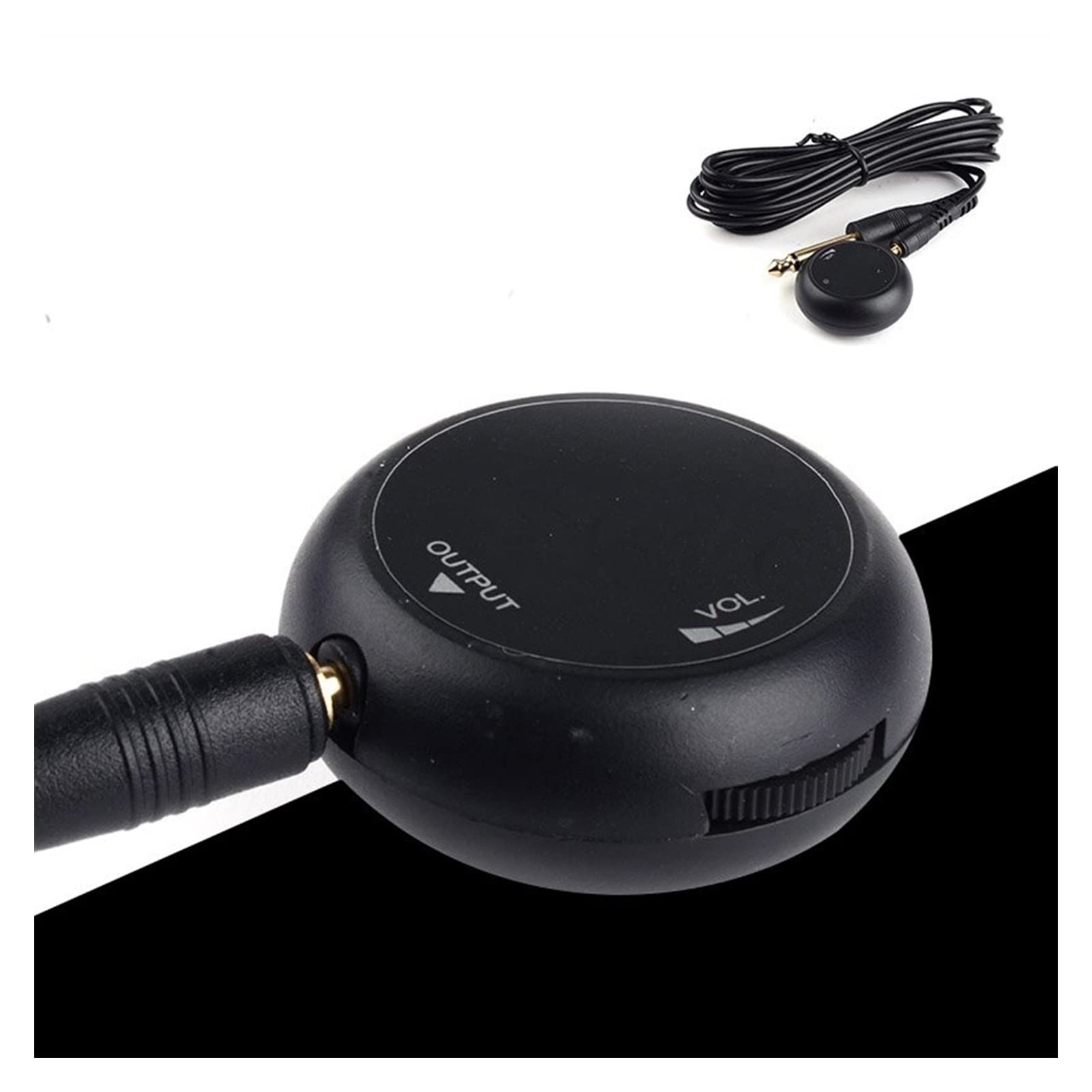 5-Piece Mini Piezo Pickup Set for Acoustic Guitar, Ukulele & Violin - High Sensitivity Sound Transducer with Amplifier - Perfect for Live Performances, Recording & Practice Sessions