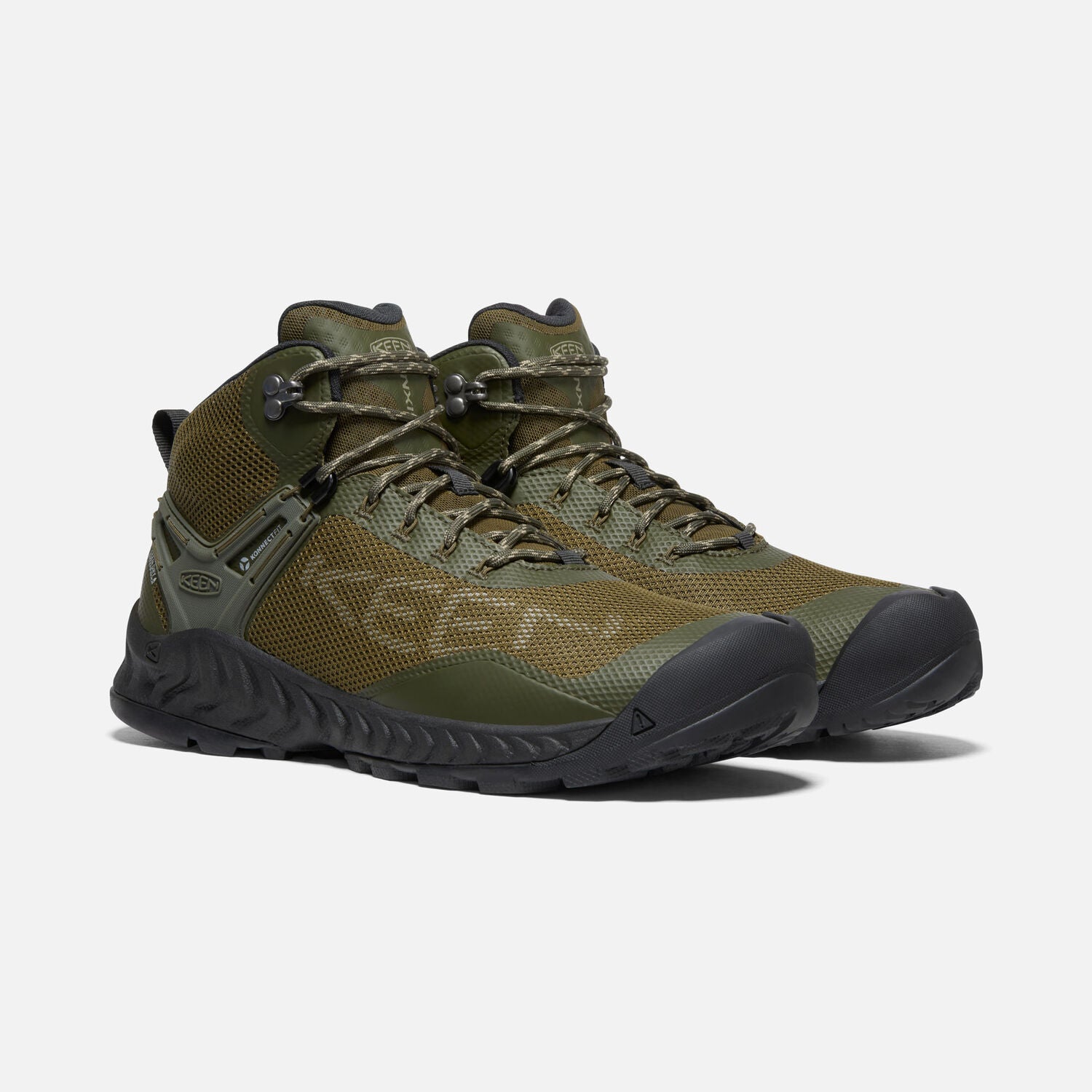 NIXIS EVO MID Men's Hiking Boots - Forest Night/Dark Olive - Lightweight & Durable for Outdoor Adventures & Trail Running