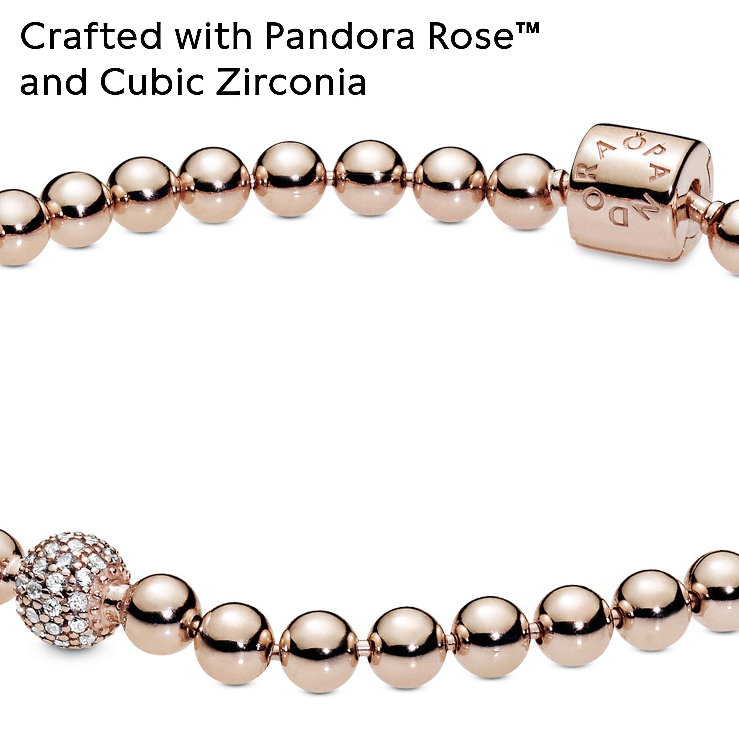 PANDORA Beads & Pave Clear CZ Charms for Bracelets - Elegant Sparkling Jewelry for Women's Pandora Bracelets | Perfect for Gifts, Anniversaries, and Everyday Wear